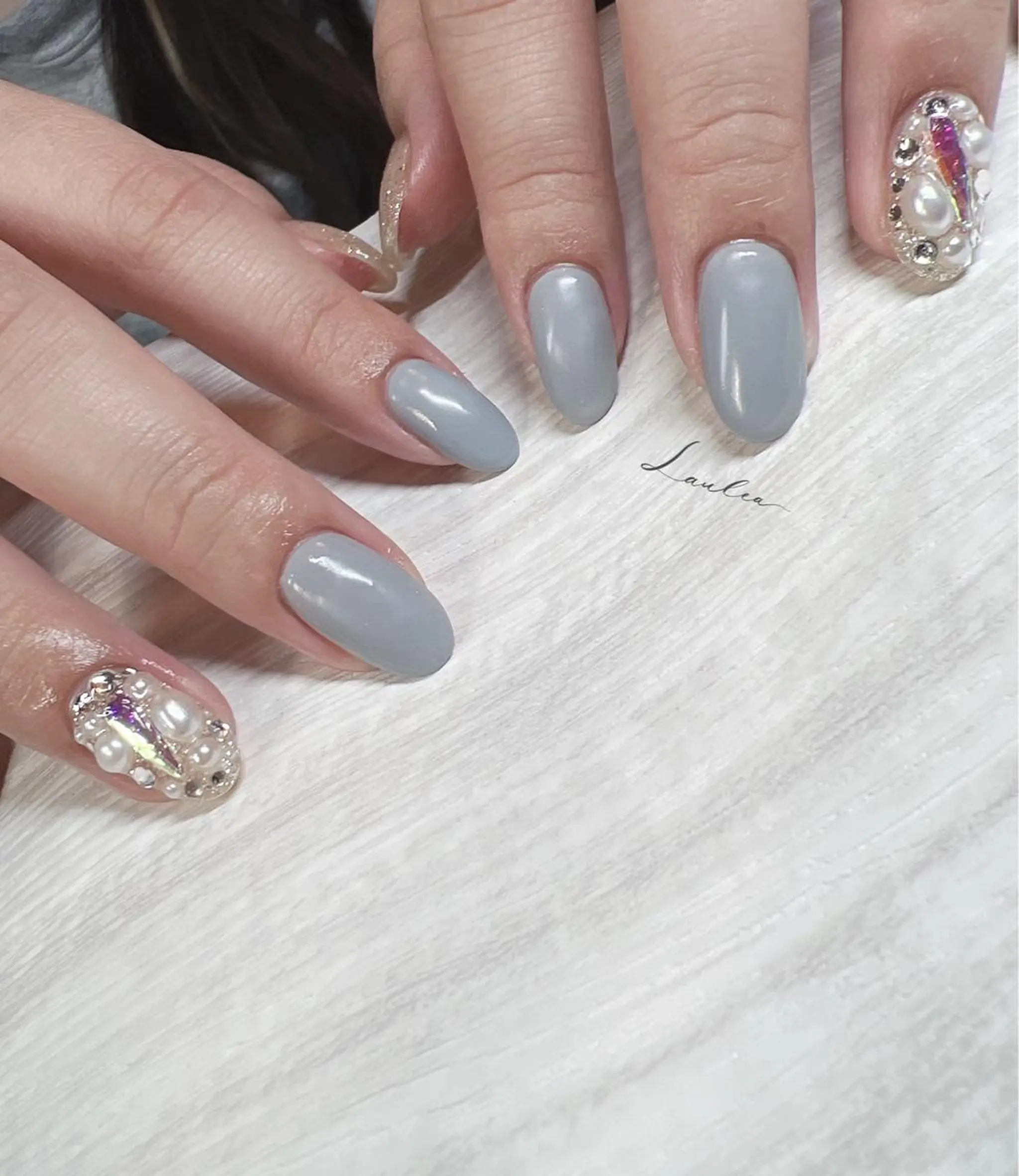 ネイル フットネイル 韓国ネイル ハンドネイル nail salon Lauleaのネイルデザイン