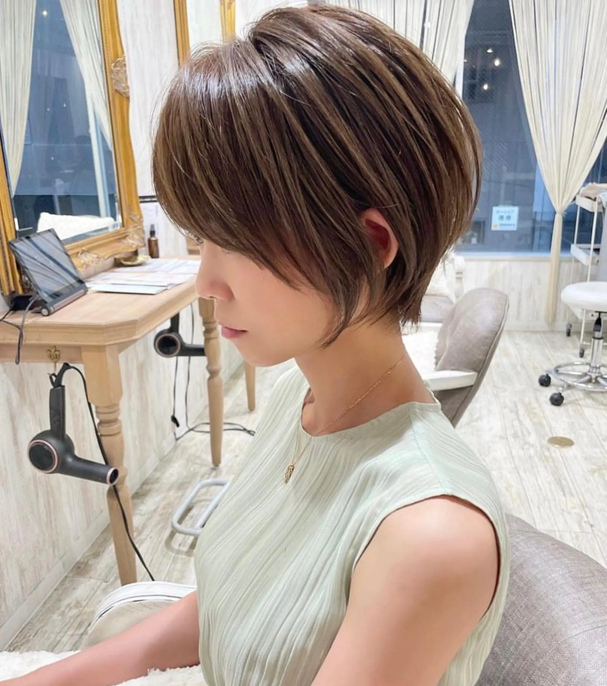 ショート おのだ あやなのヘアスタイル