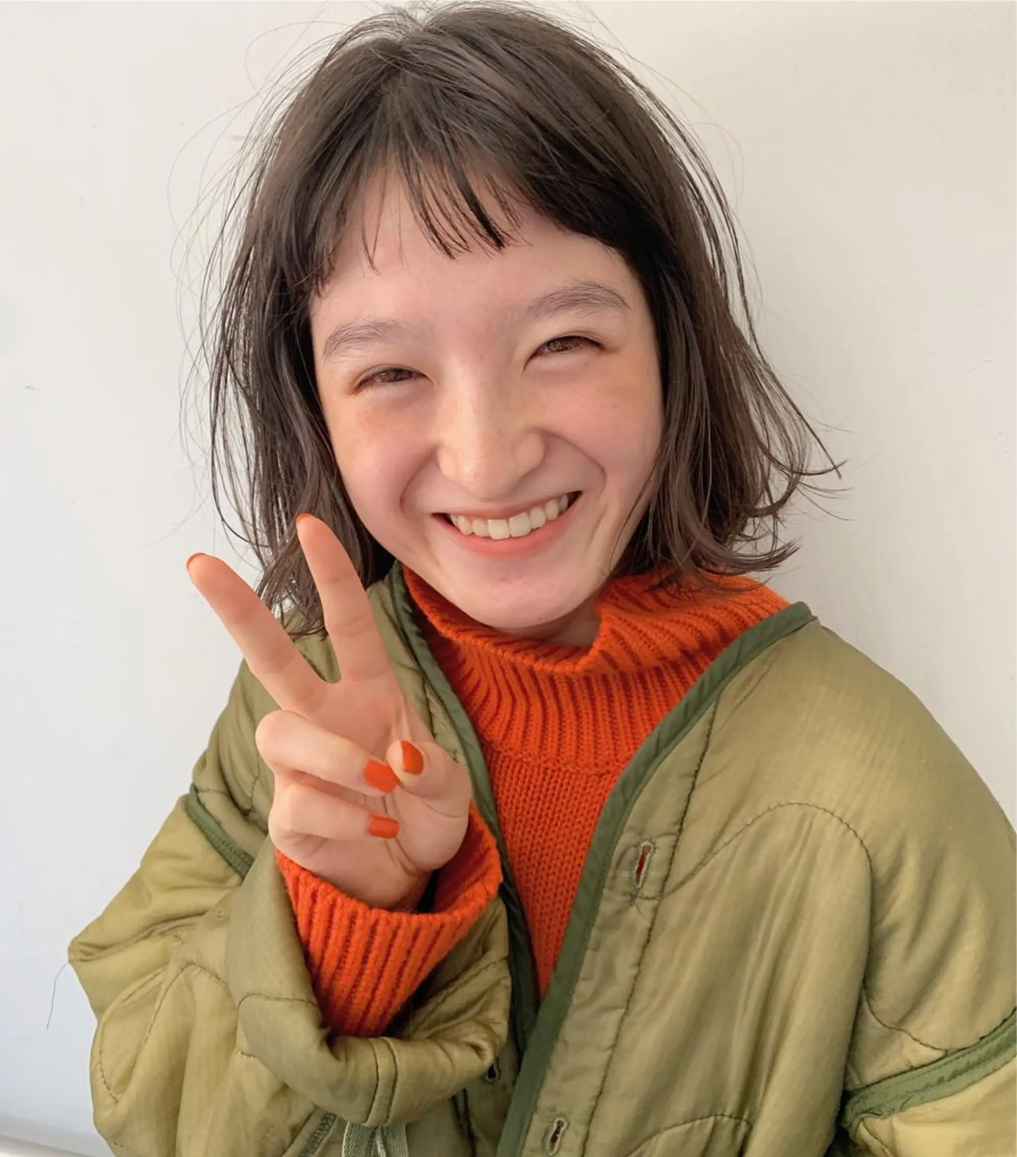 ミディアム カラー パーマ ボブ ヘアカラー トリートメント 🧼柴田 健太郎🧼のヘアスタイル
