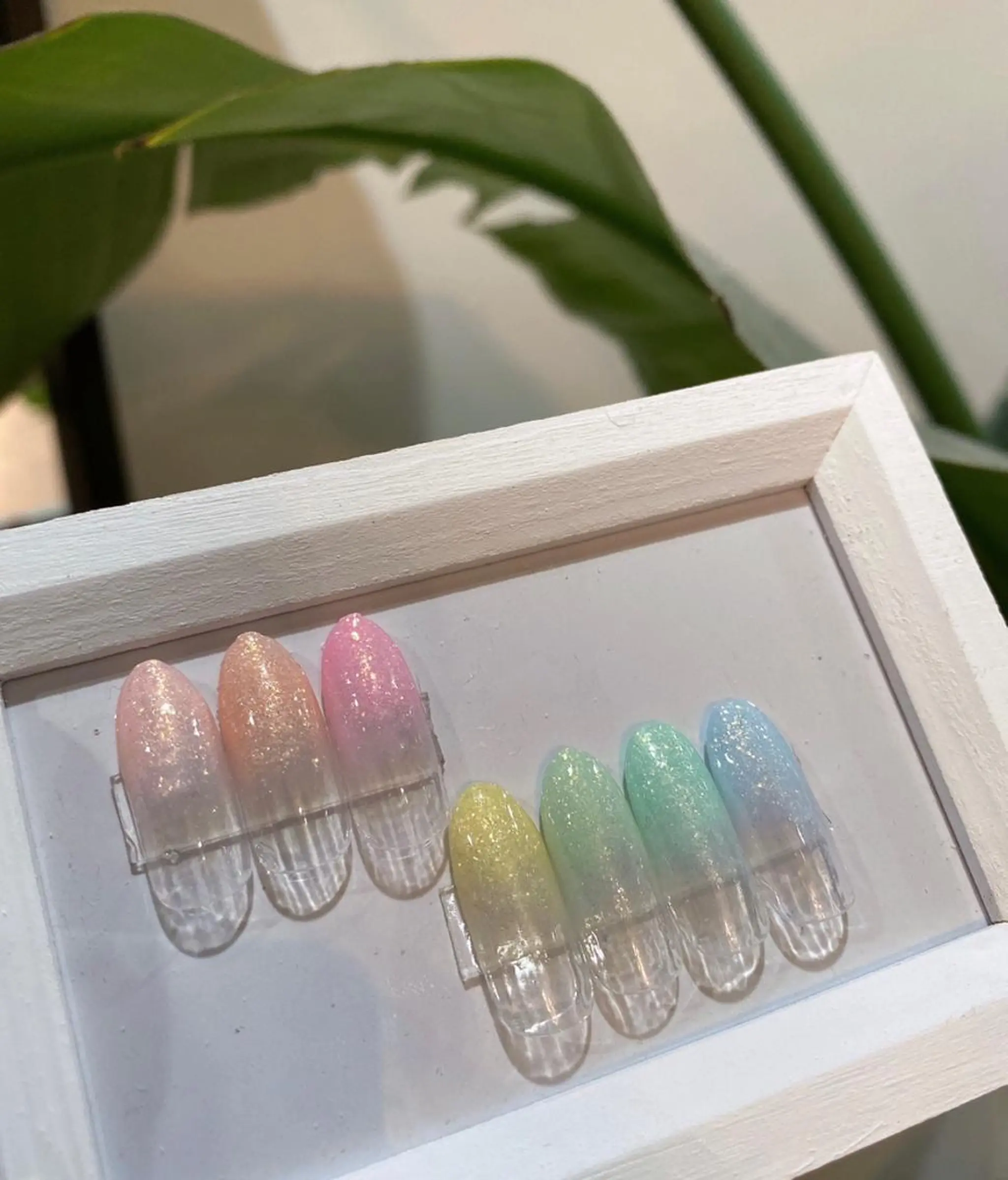 ネイル ラメ(グリッター) パステルネイル 春ネイル wooone所属・wooone nail.rieのネイルデザイン