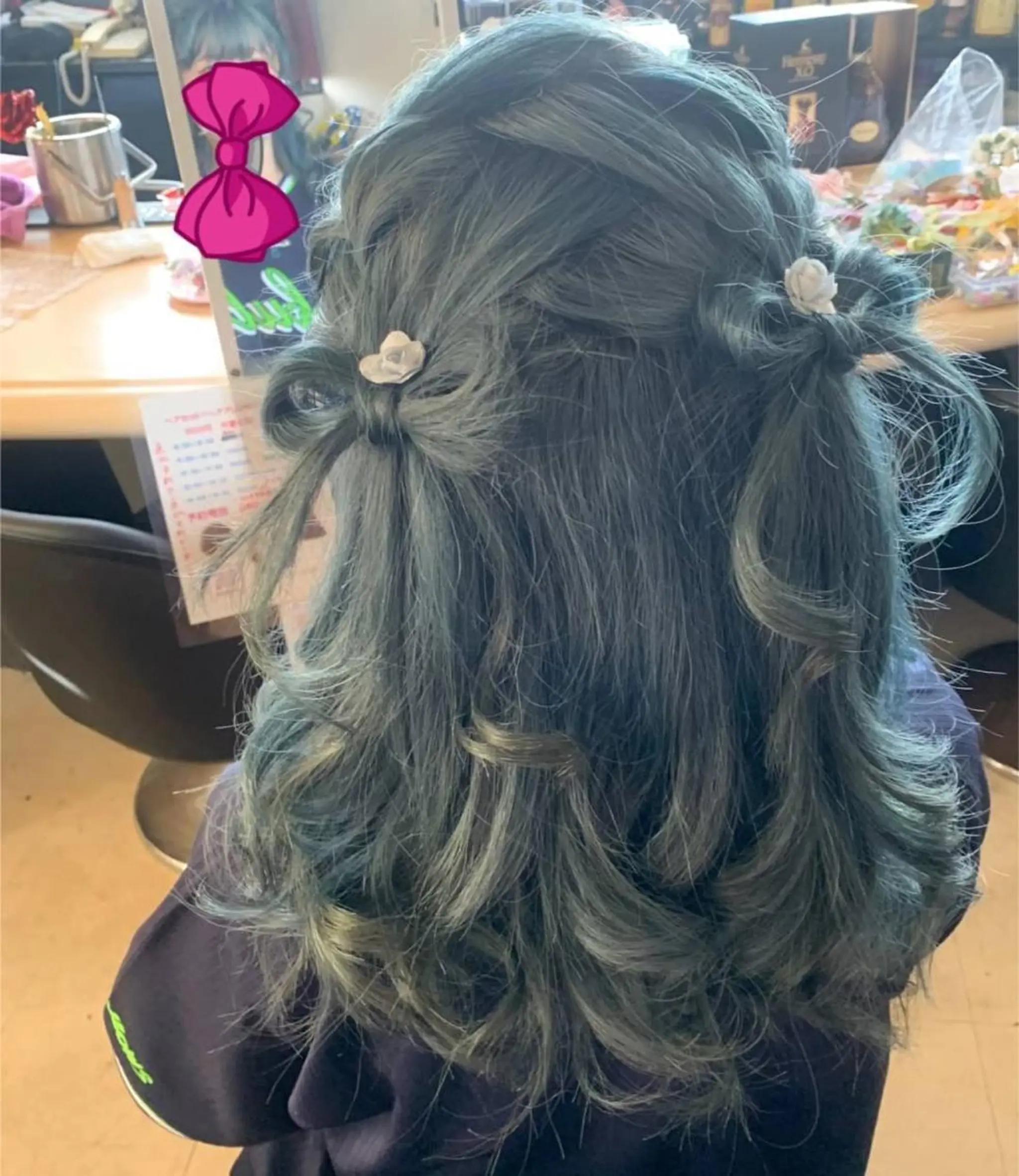 セミロング セミロングパーマ 卒業式のヘアスタイル レイヤーカット 銀河 ティンガーラのヘアスタイル