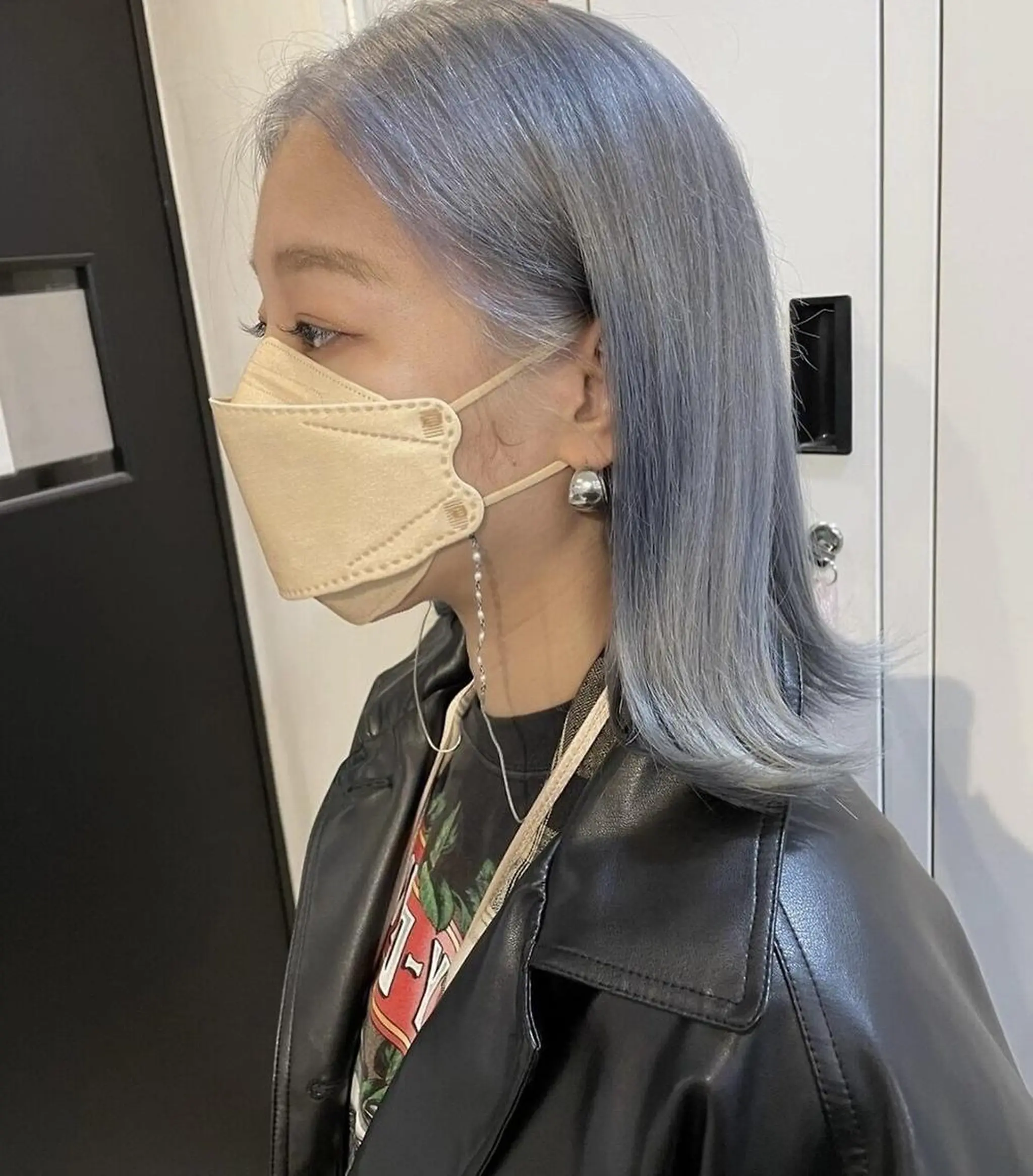 ミディアム 韓国特化エクステ🟨 エクステのヘアスタイル