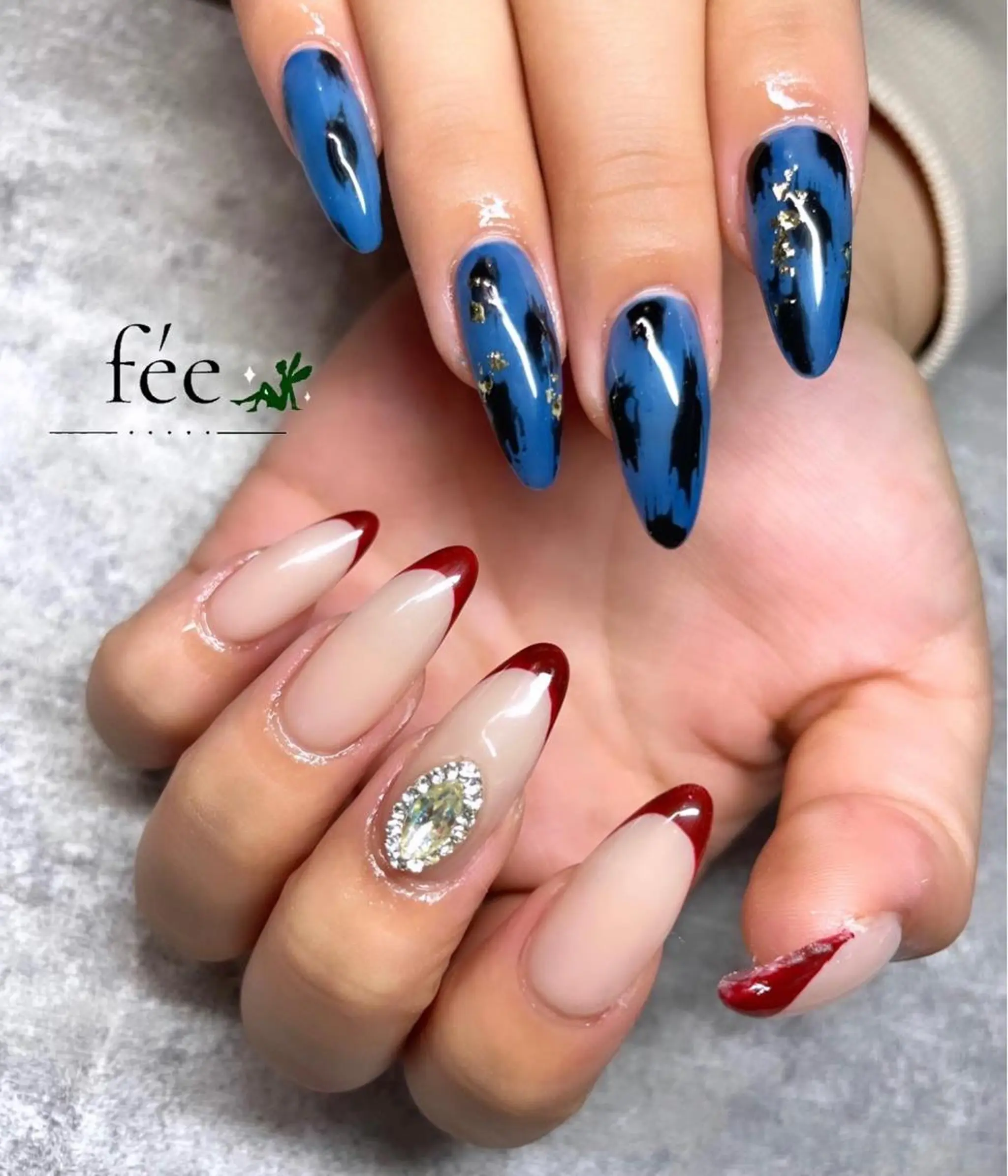 ネイル フットネイル ジェルネイル 韓国ネイル マグネットネイル ミラーネイル ハンドネイル nail salon fee（フィー）のネイルデザイン