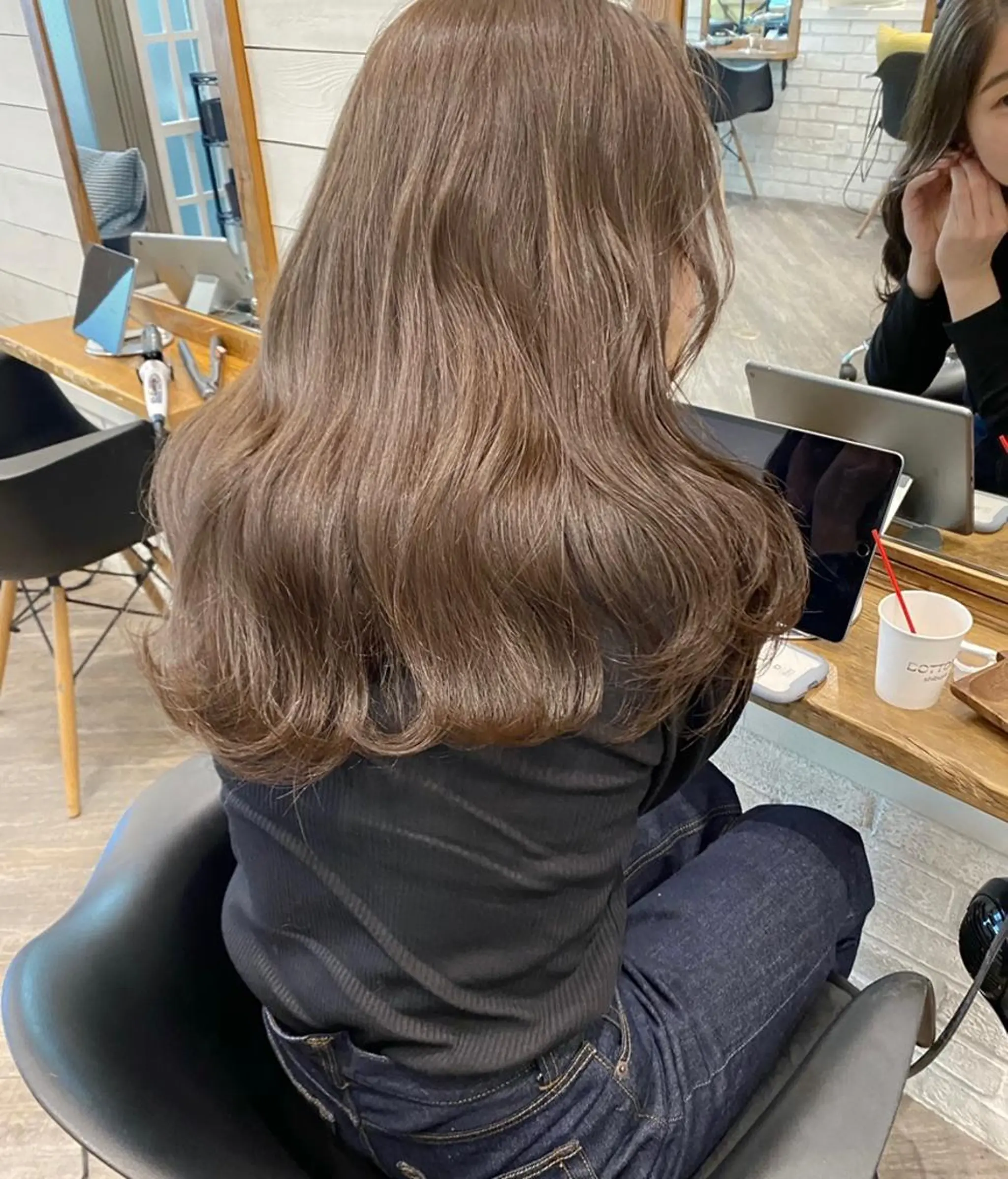 ロング カラー ベージュカラー ミルクティーベージュ 🌟アレンジが似合う カラー🌟Rumiのヘアスタイル