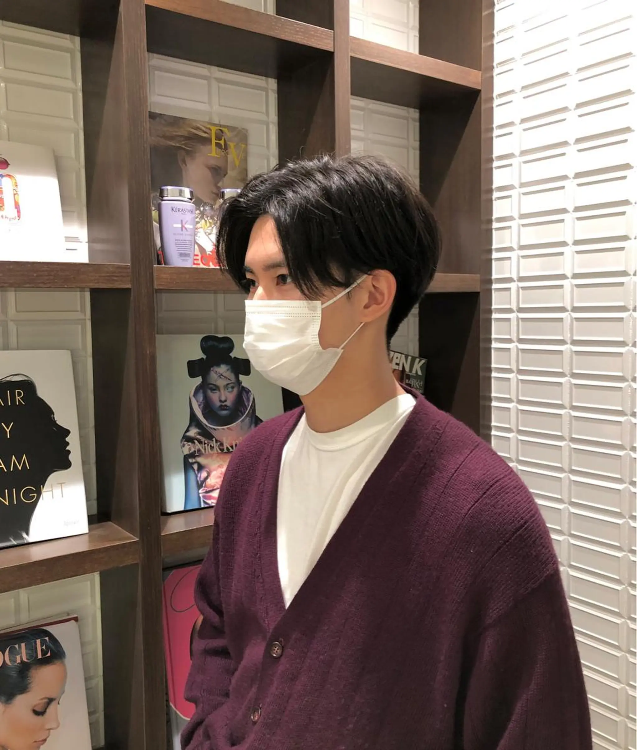ショート メンズ センターパート メンズ特化ニュアンス パーマ　RYOのヘアスタイル