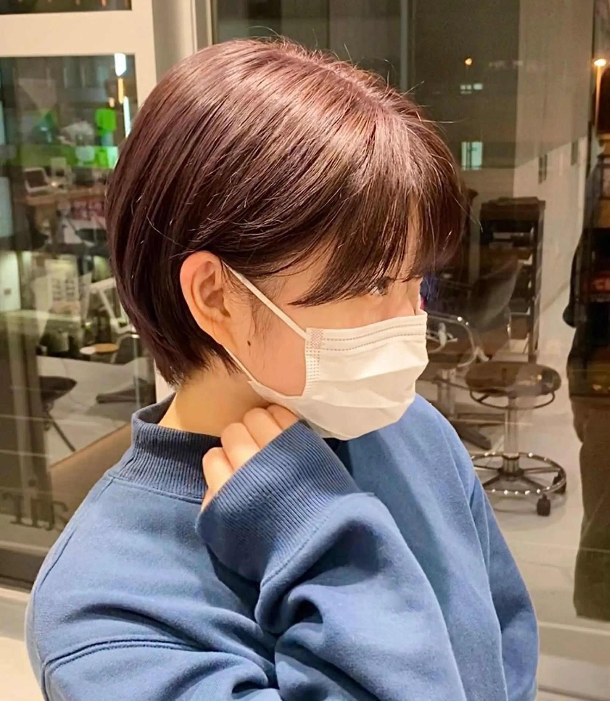 ショート カラー 艶感/ナチュラル 🩵amiのヘアスタイル