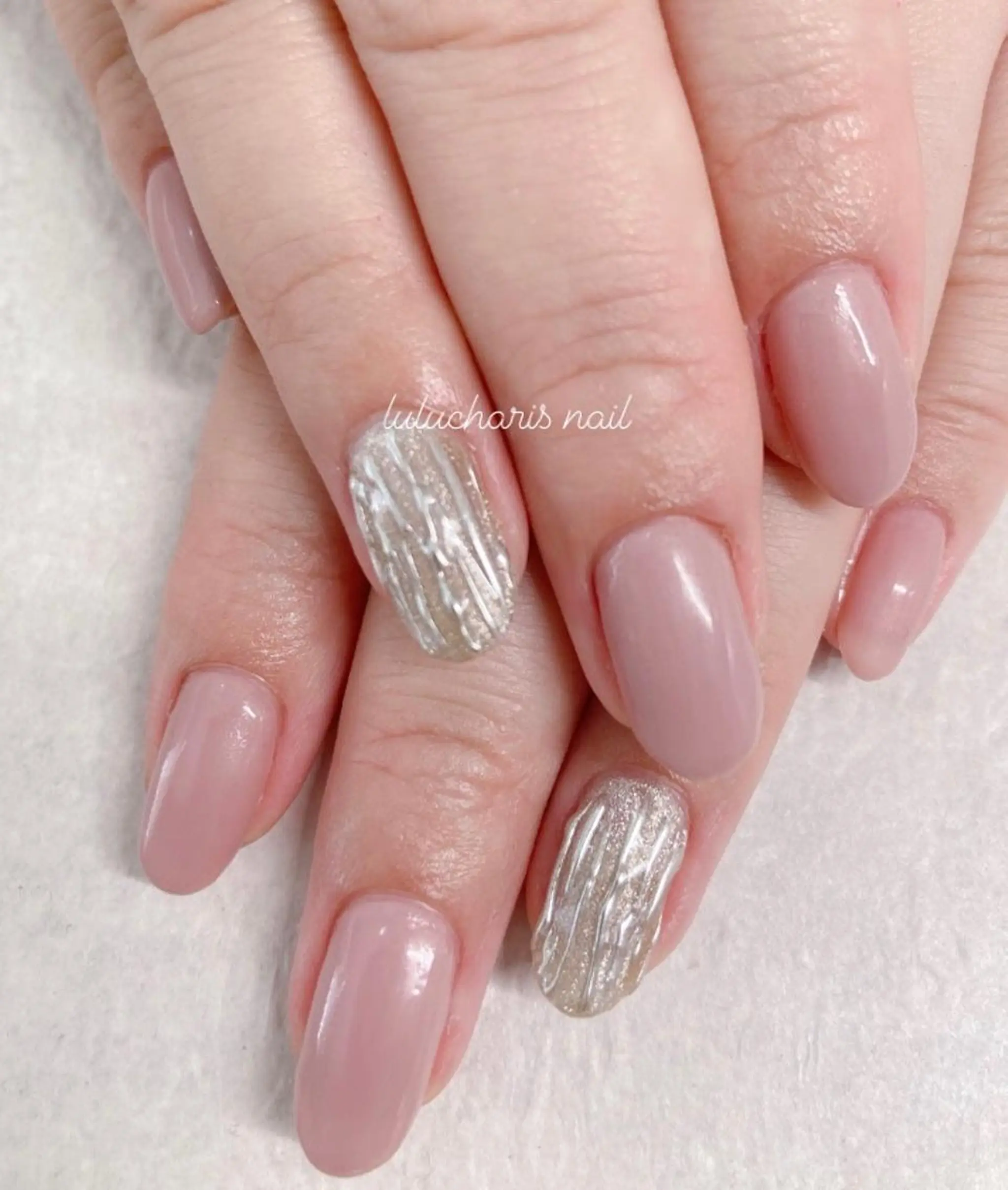 ネイル マグネットネイル ミラーネイル Lulu charisu所属・lulucharis nailのネイルデザイン