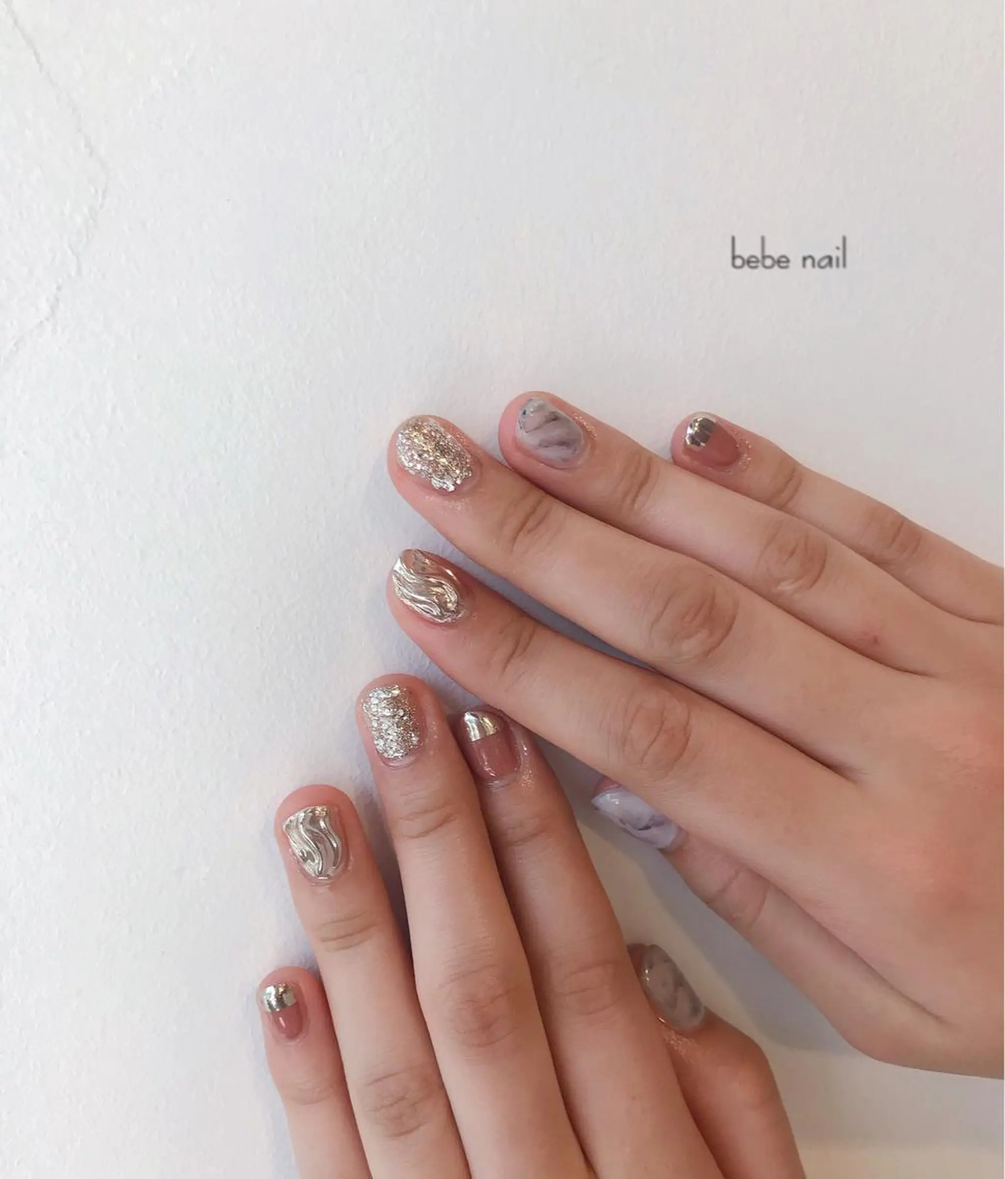 ネイル 持ち込み ニュアンスネイル 春ネイル Ann. nail.tokyo所属・Ann nailのネイルデザイン
