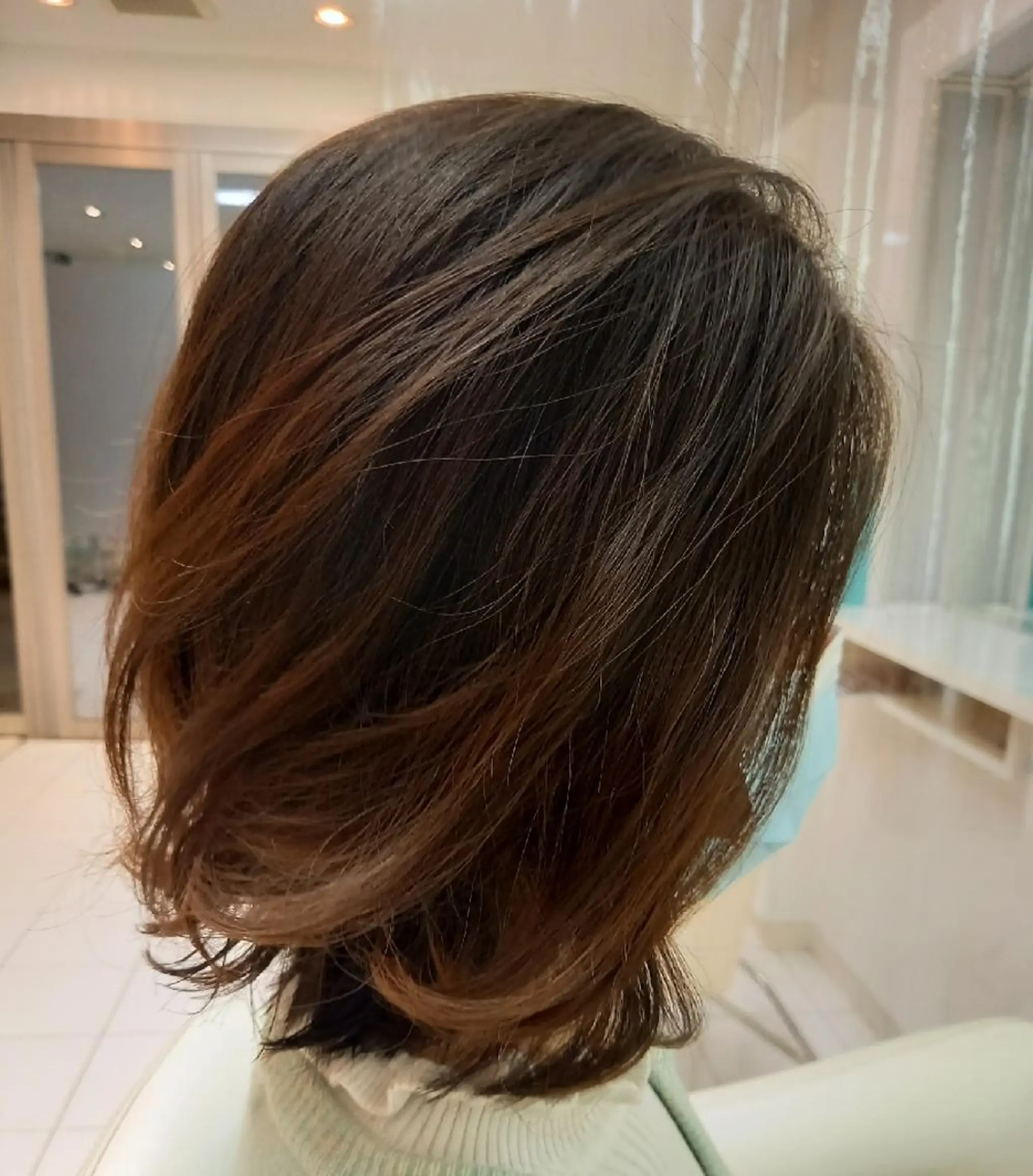 ミディアム パーマ fructueuxune所属・本木 之教のヘアスタイル