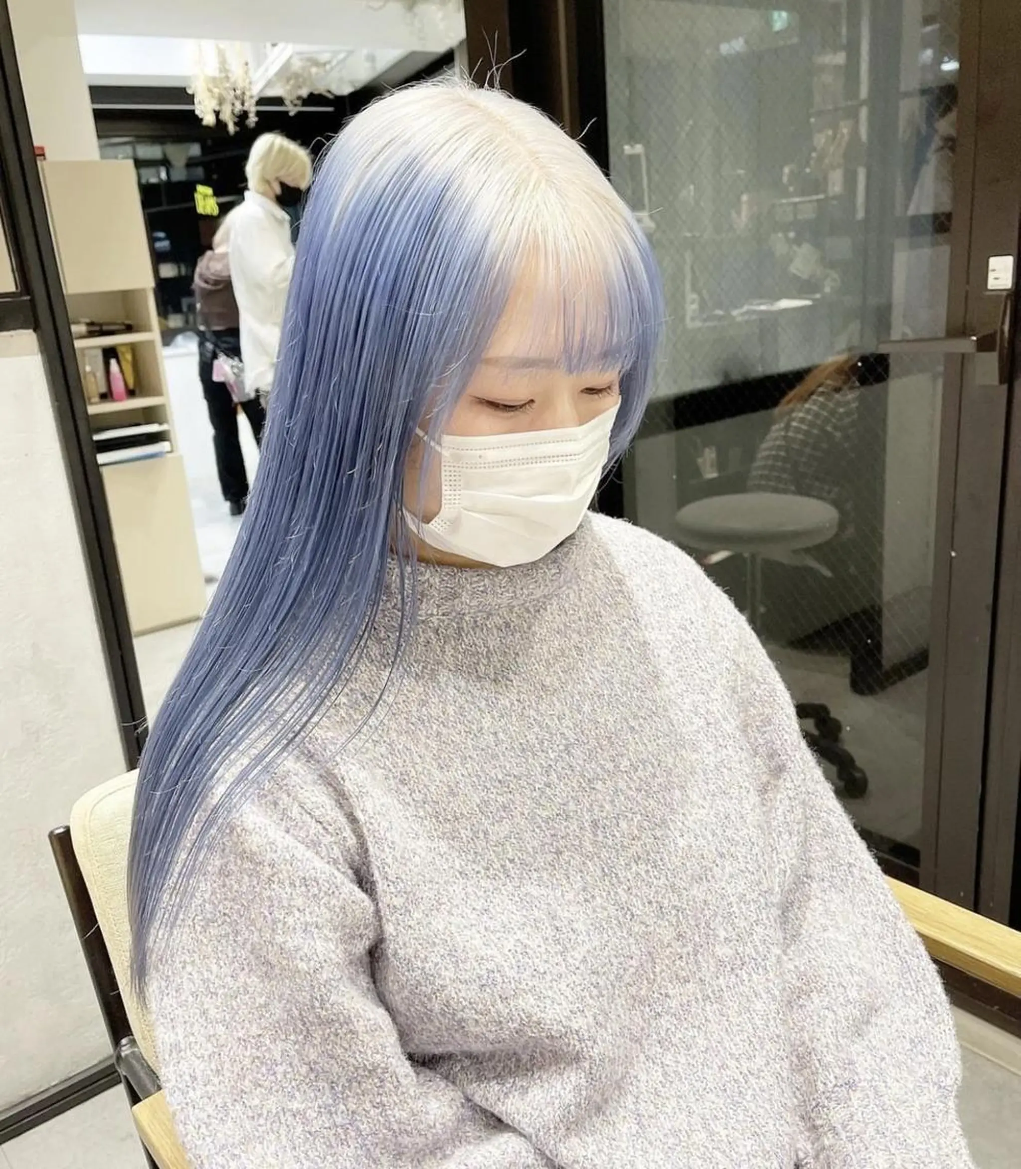 ロング カラー パーマ ヘアアレンジ キッズ ネイル マツエク・マツパ アイブロウ ショートボブ バレイヤージュ ブリーチ ケアブリーチ 透明感カラー カラー特化サロン梅田 Eir茶屋町/山下のヘアスタイル