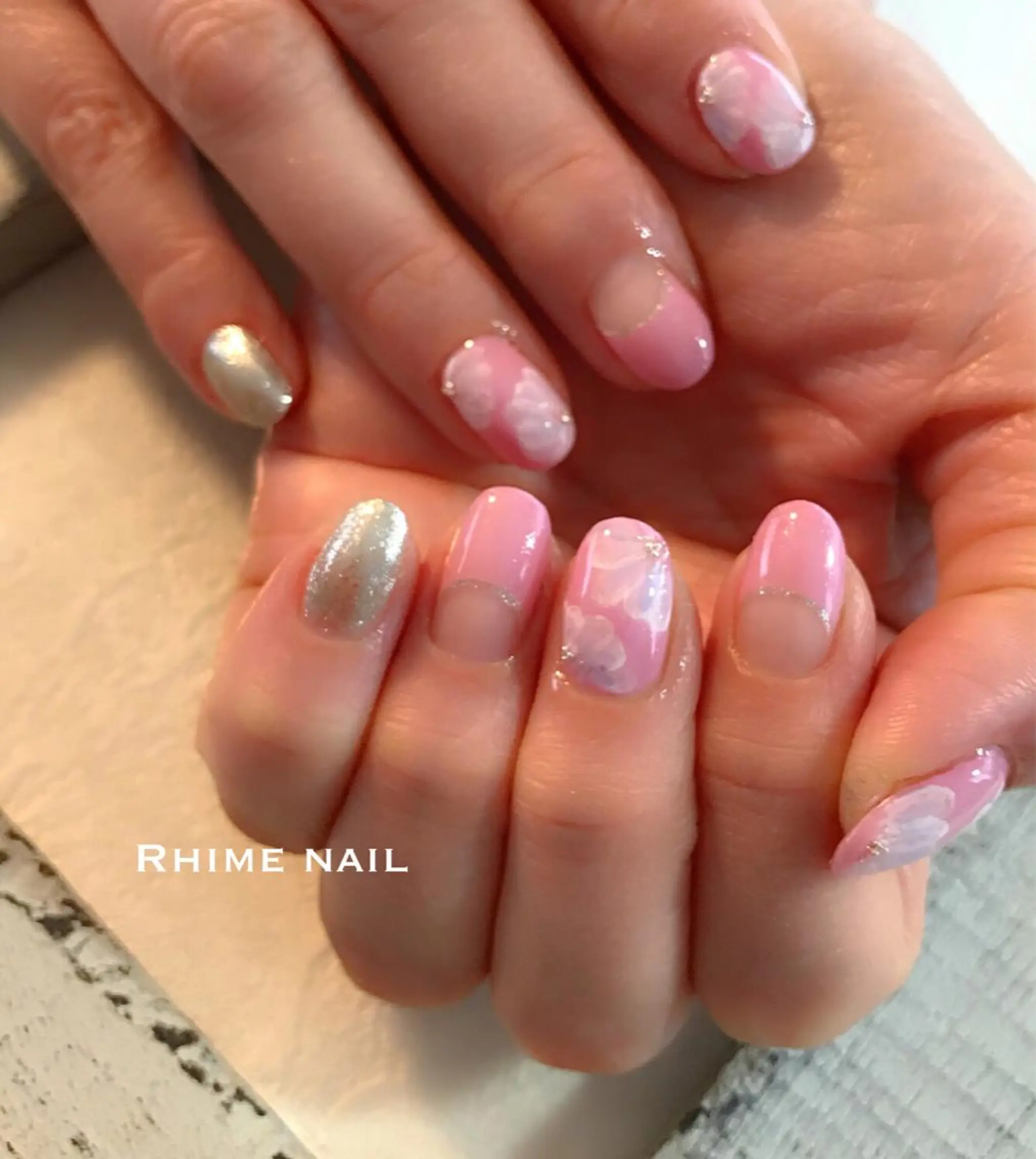 ネイル フラワーネイル Rhime nail所属・Rhime nail ライムネイルのネイルデザイン