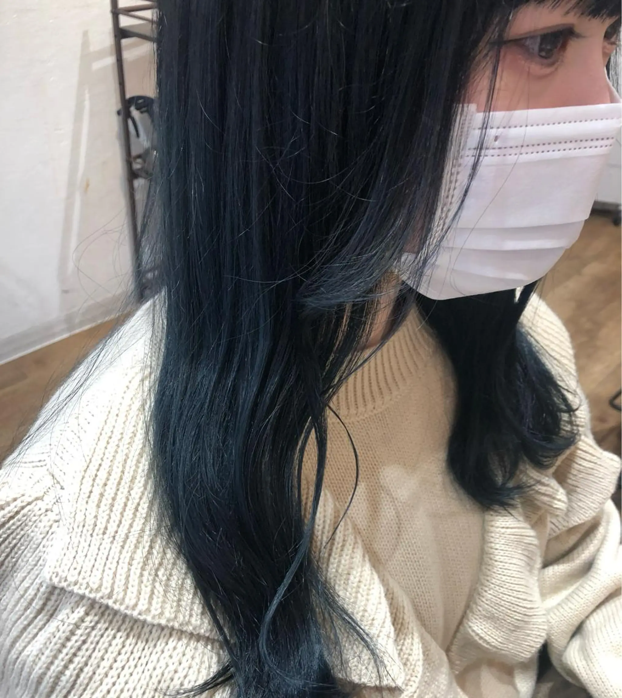 カラー ブルーカラー えばら まい/attraのヘアスタイル