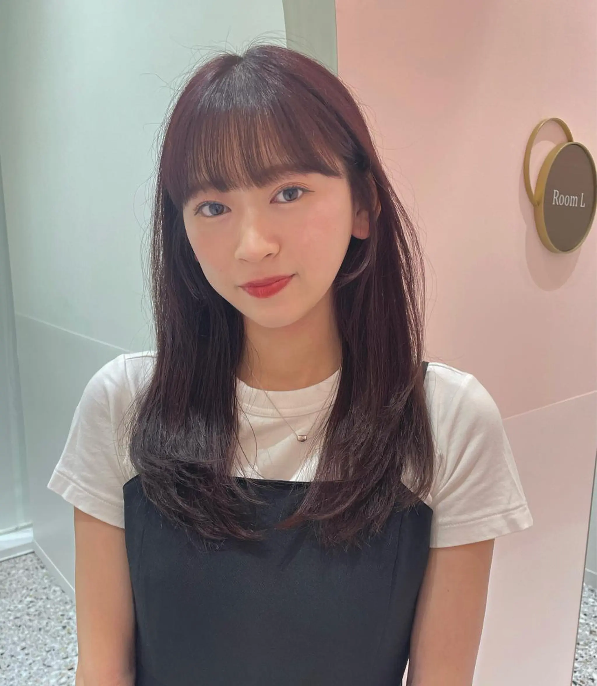 セミロング ハイレイヤー 韓国風ヘア レイヤーカット ワイドバング カット ヘアカラー トリートメント ❤︎︎韓国ヘア❤︎︎ 𝑺𝒉𝒊𝒉𝒐のヘアスタイル