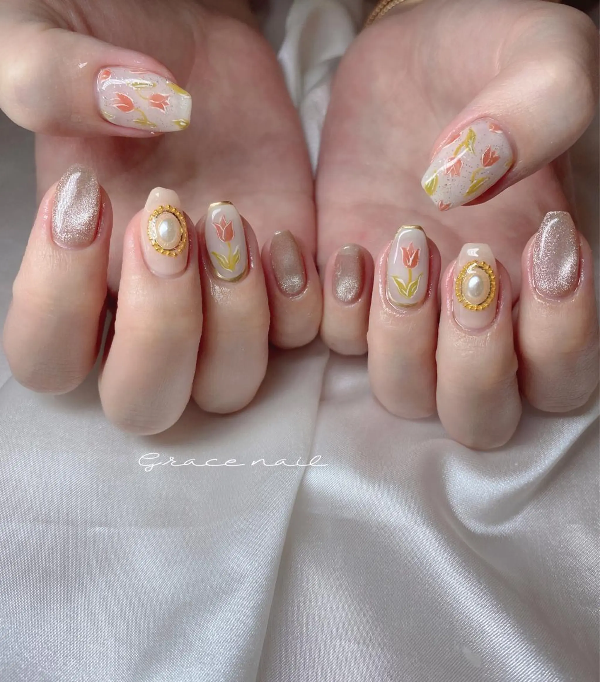 ネイル ハンドネイル ☆*｡Grace Nail｡*☆のネイルデザイン