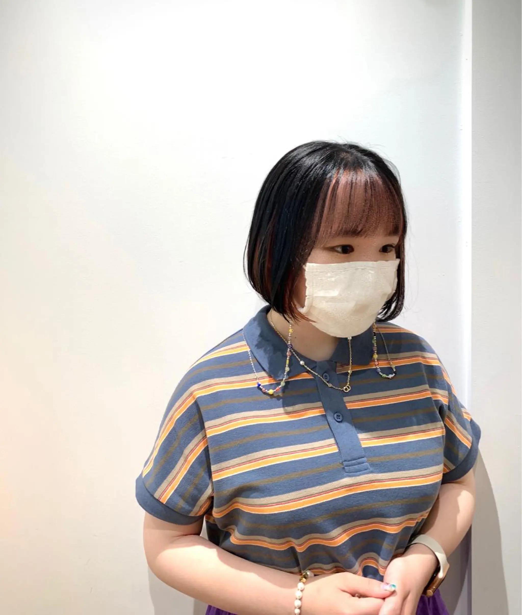 ショート カラー ヘアアレンジ ボブ カット ヘアカラー トリートメント GO TODAY SHAiRE SALON 梅田店所属・柔らかくすみカラー ボブ/ショートのヘアスタイル