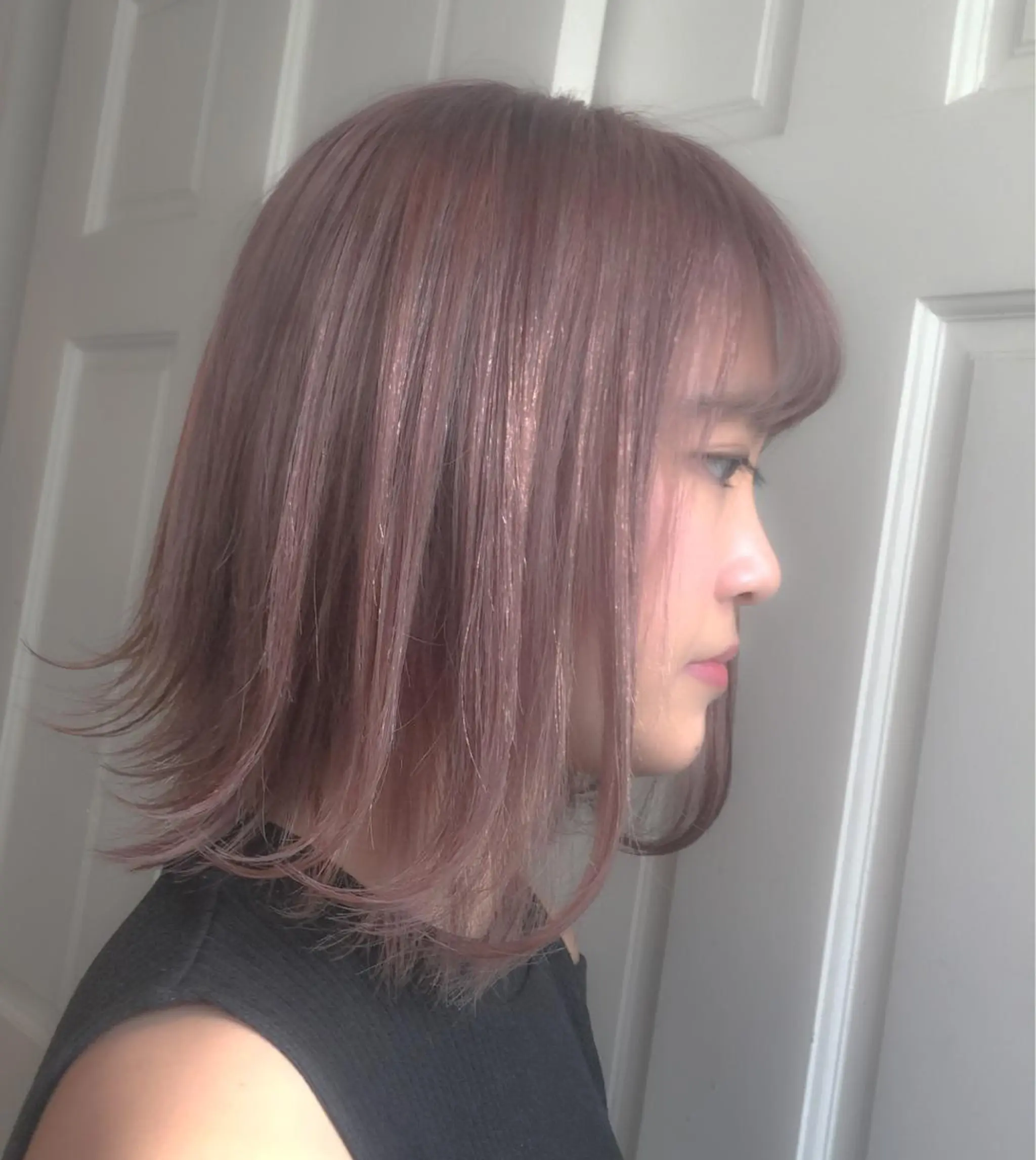 ミディアム カラー ピンクカラー ホワイト&レイヤーカ ットエクステ長畠俊輔のヘアスタイル