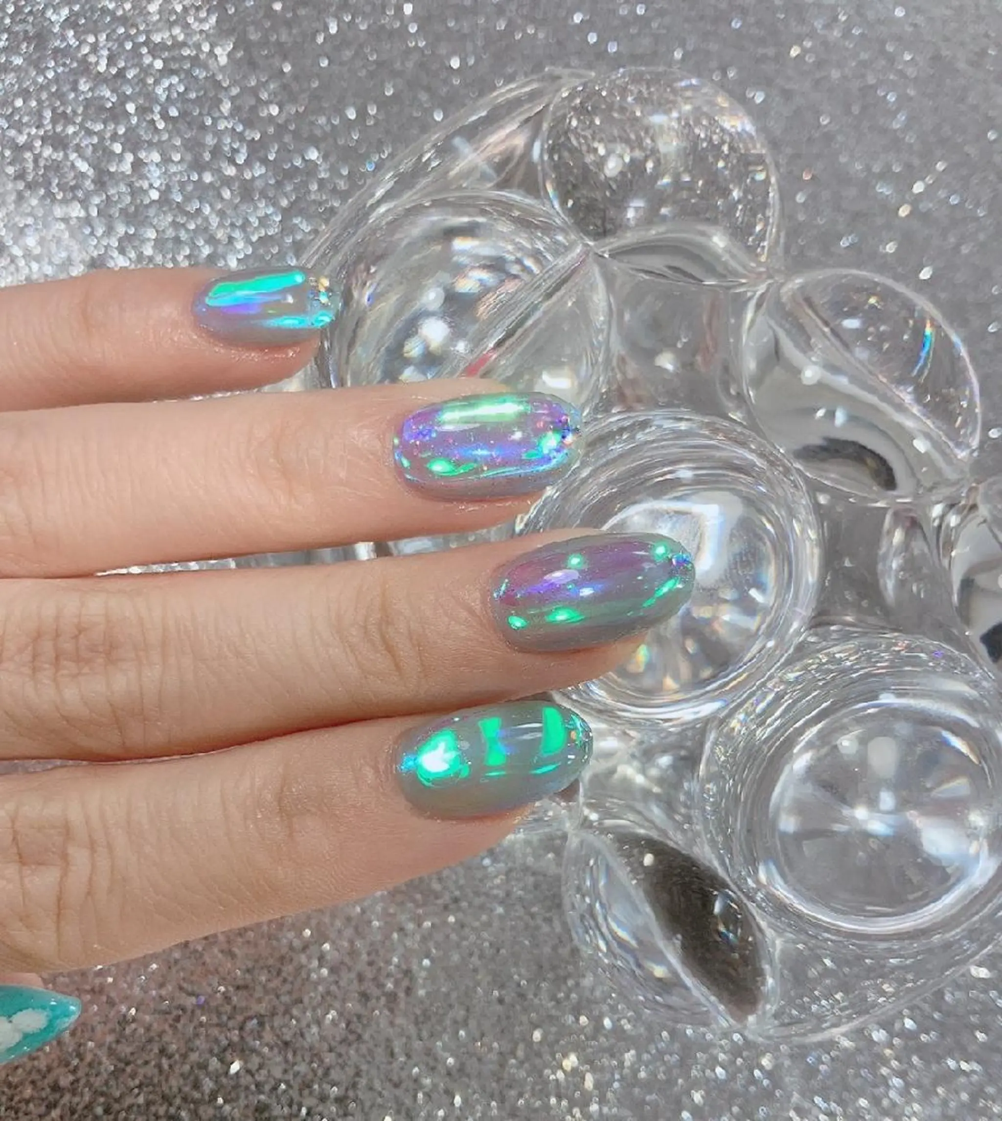 ネイル 氷ネイル・うるうるネイル ハンドネイル   MAKInailのネイルデザイン