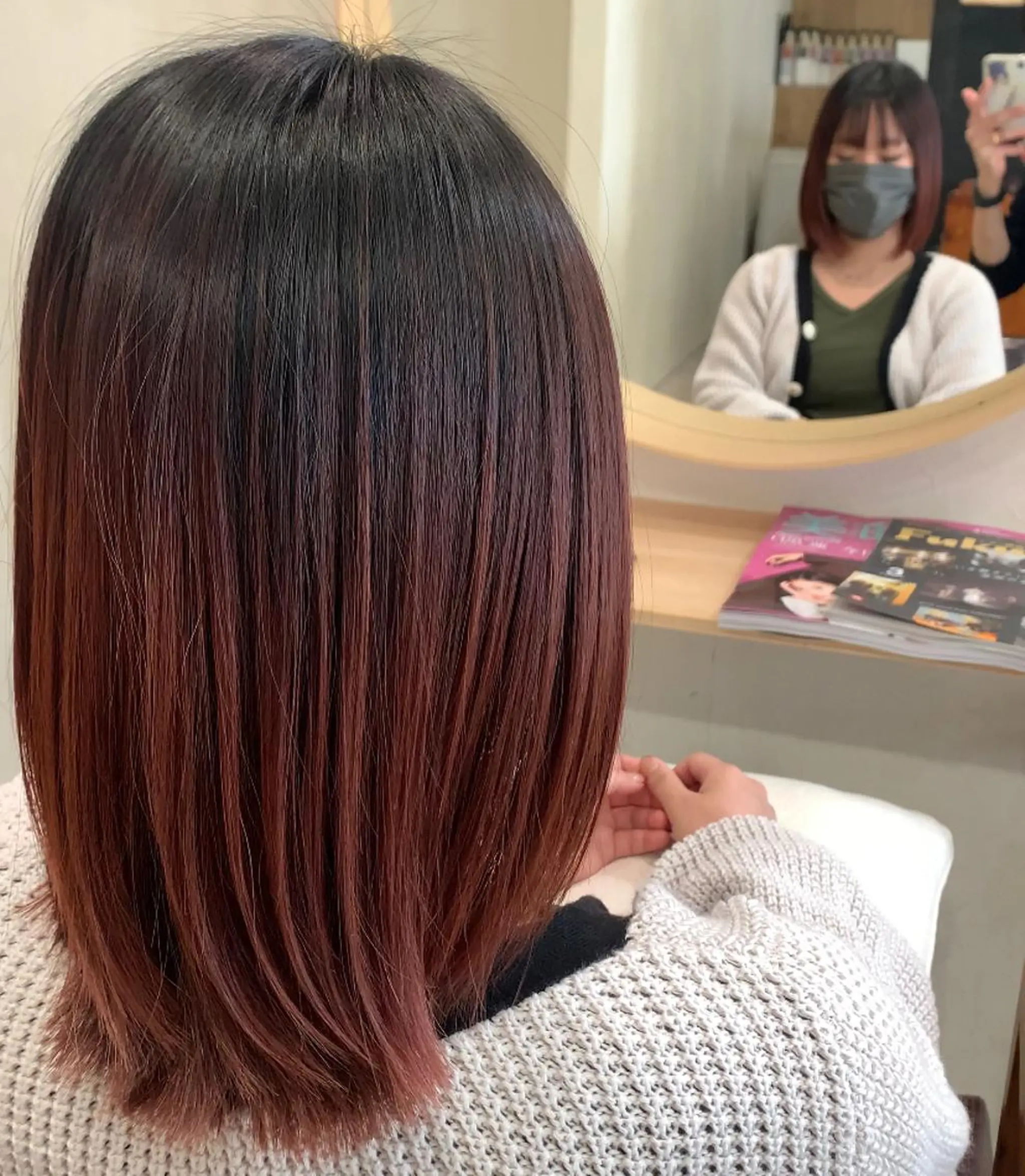 ミディアム カラー ヘアカラー トリートメント Liberty 店長 TAJIMAのヘアスタイル