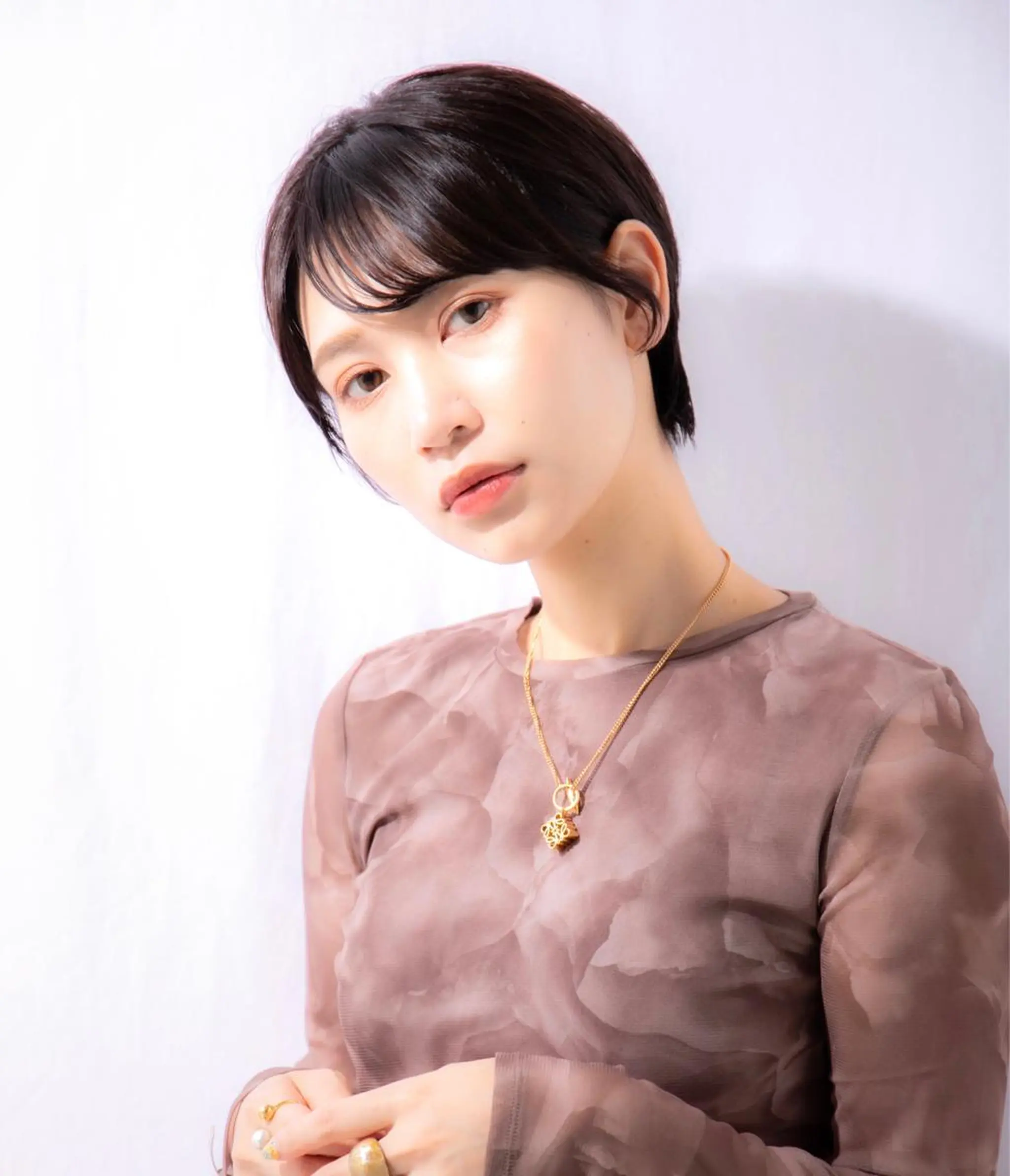 ショート カラー カット トリートメント 🩵美艶髪×透明感 カラー×質感再生💚のヘアスタイル