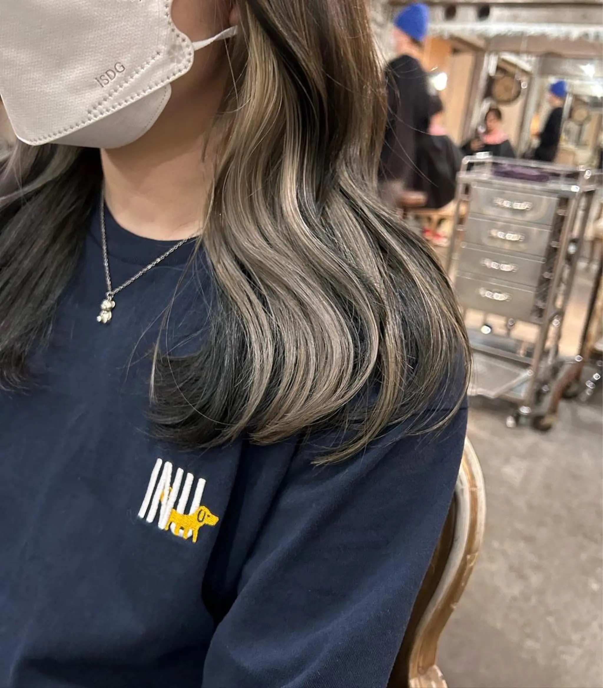 ミディアム カラー パーマ ヘアアレンジ お任せヘア☘️☘️ 及川渚のヘアスタイル