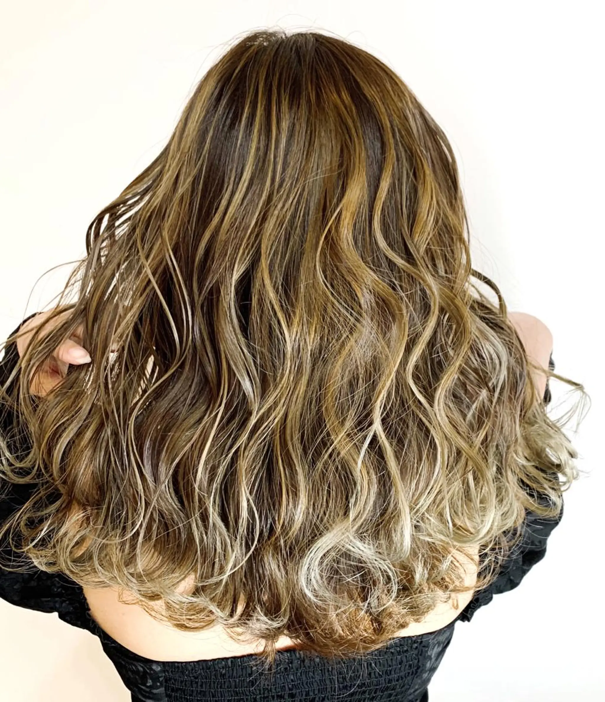 セミロング ハイライト ヘアカラー トリートメント ヘアセット ❤️千葉県代表❤️ 店長❤️柿本翔一朗のヘアスタイル