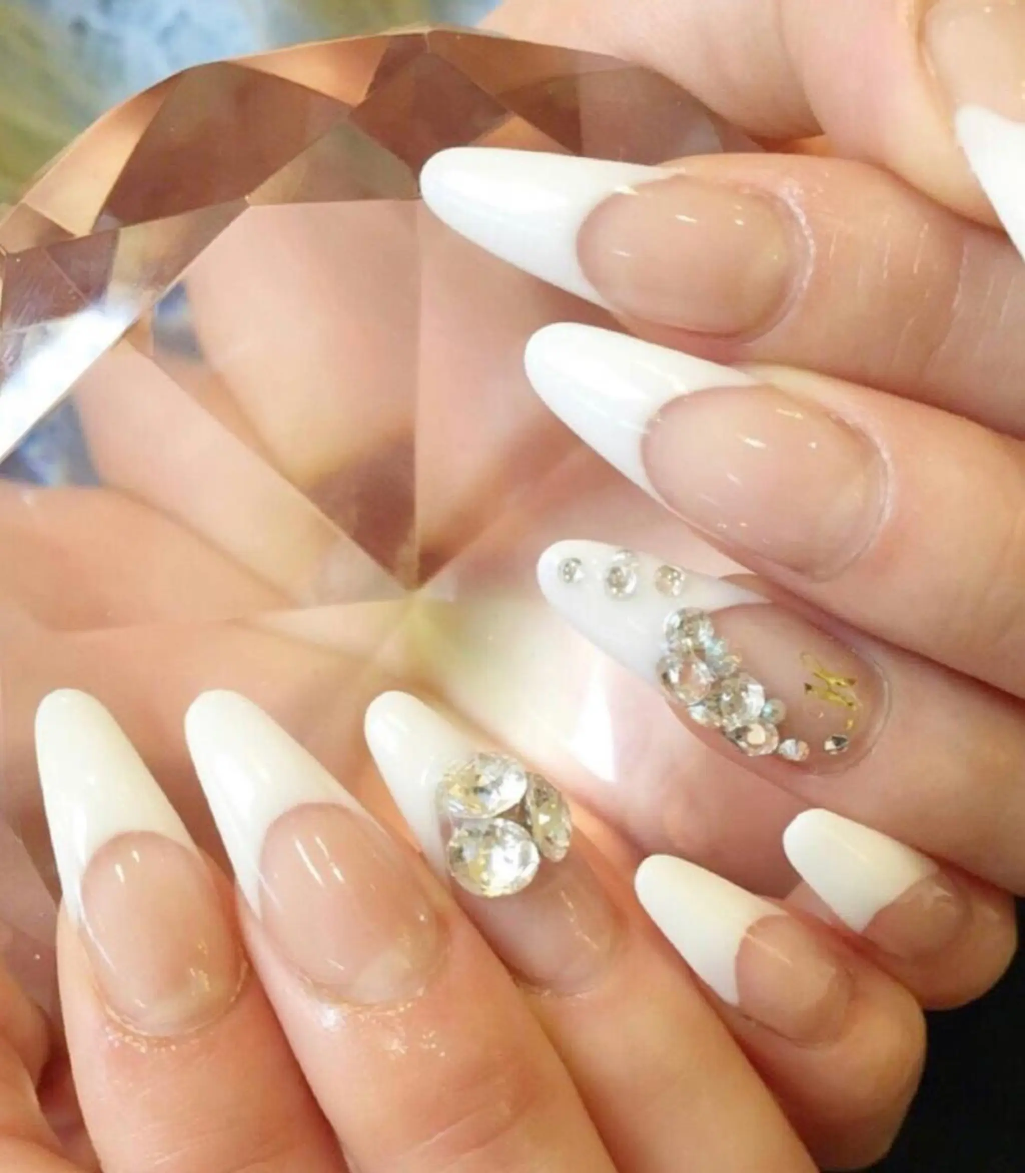 ネイル フレンチネイル ジェルネイル スカルプネイル ホワイト Nail salon SEICAのネイルデザイン