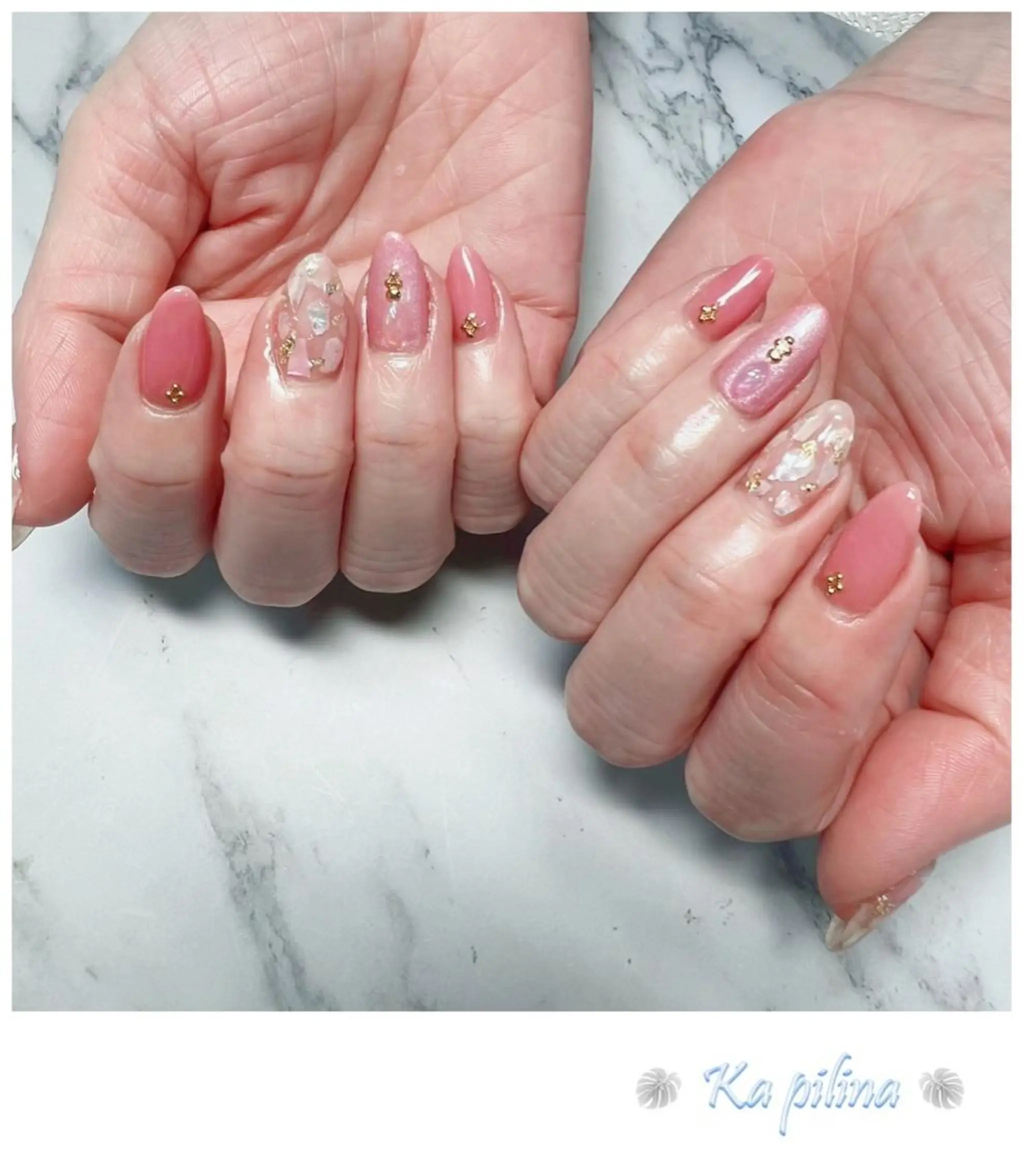 ネイル ニュアンスネイル ピンク Nail salon Ka pilinaのネイルデザイン