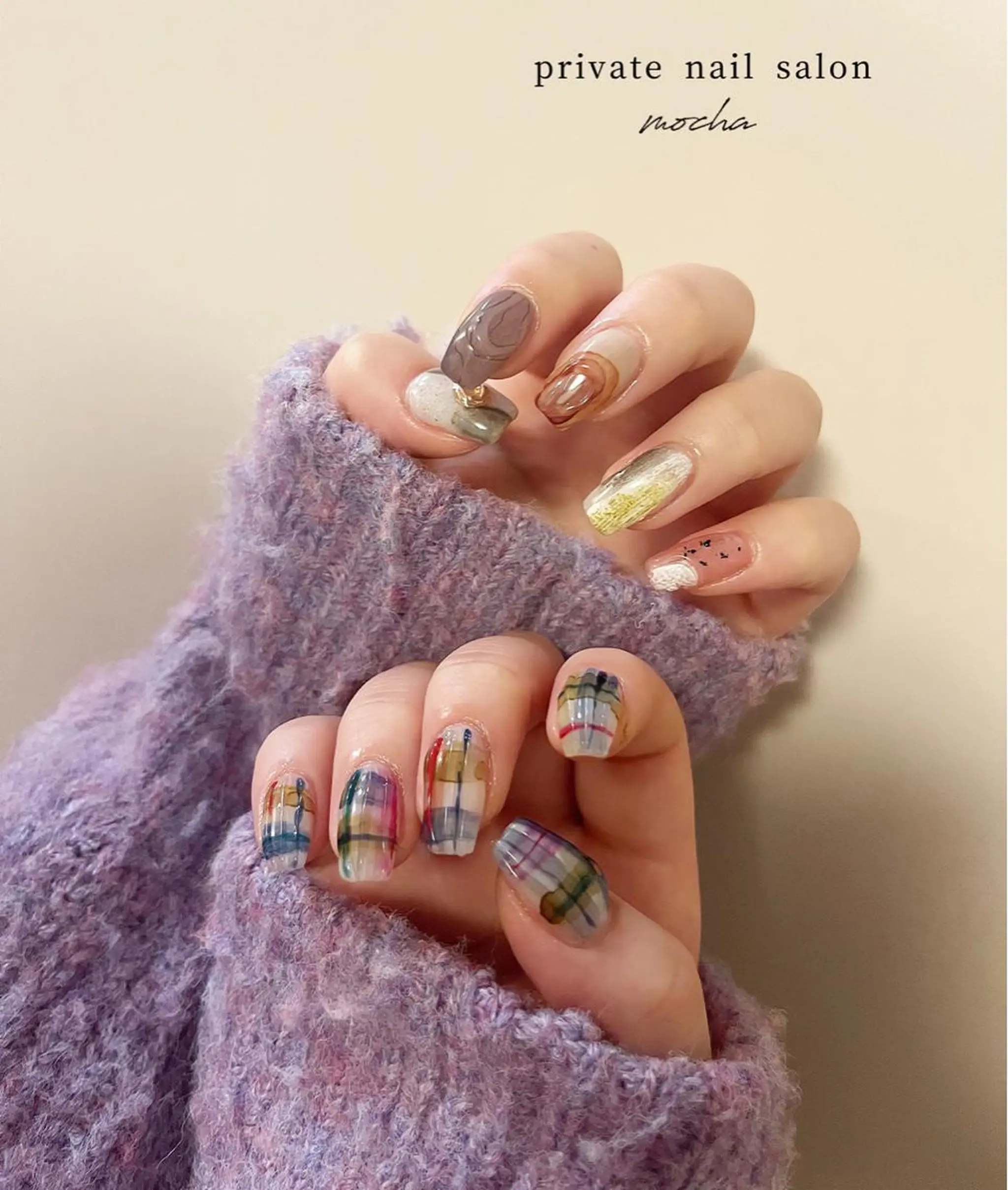ネイル アートネイル カジュアル チークネイル フレンチネイル ジェルネイル ハンドネイル mocha nailのネイルデザイン