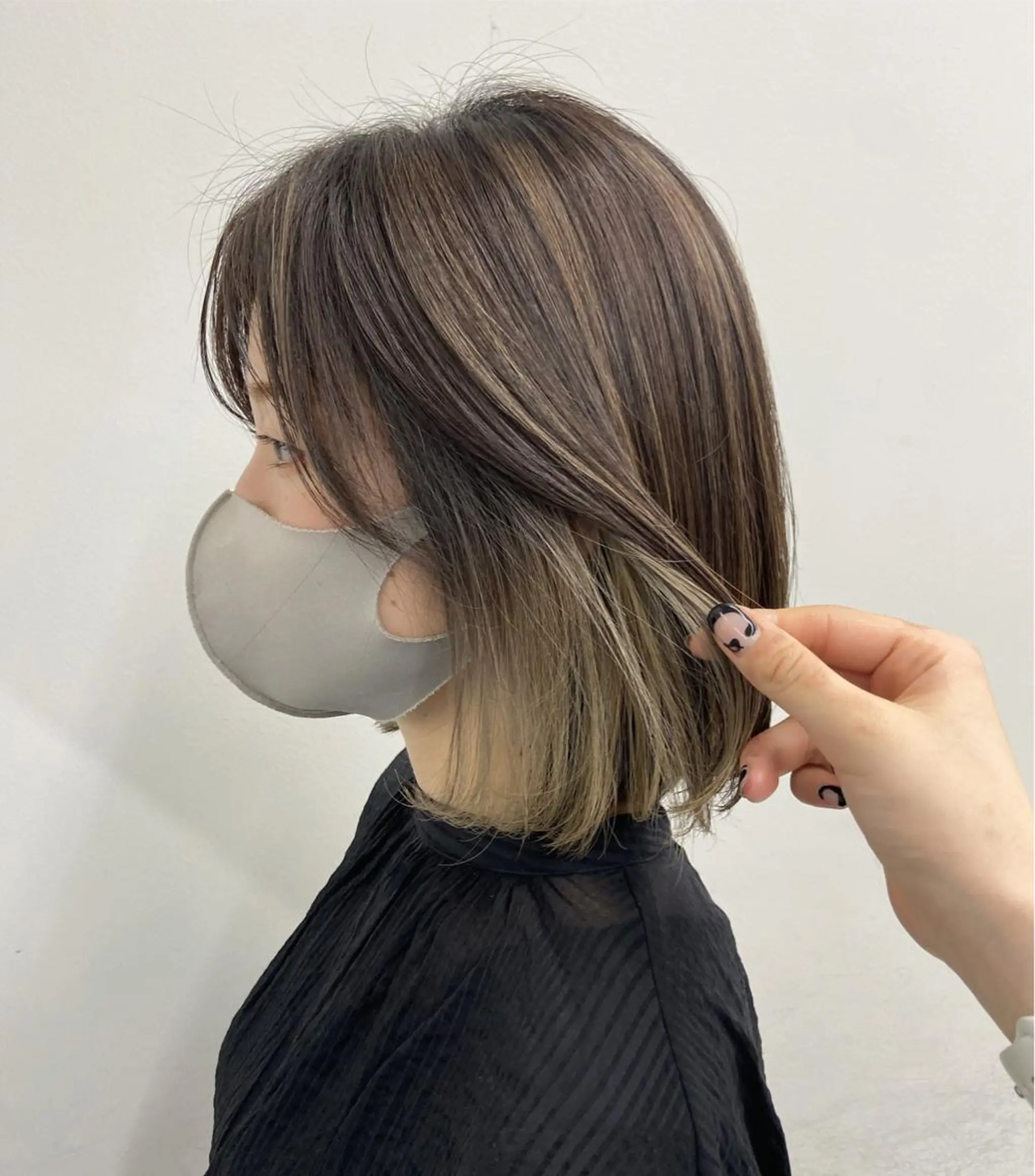 ミディアム ハイライト 韓国レイヤー/ヘア カラー🎀ayamiのヘアスタイル