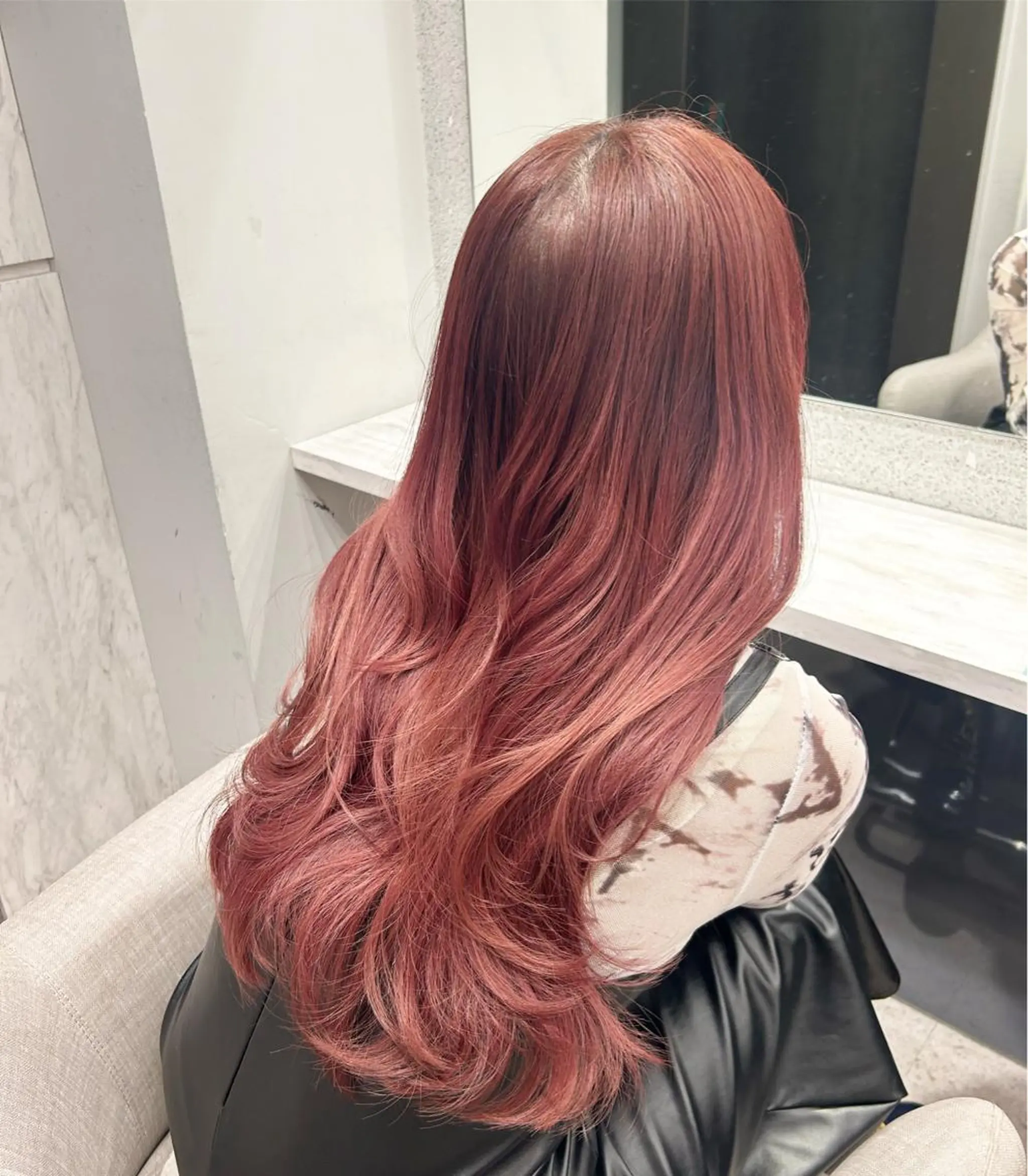 ロング 京都レイヤーカット/ 縮毛矯正/羽柴りくのマツエク・マツパデザイン