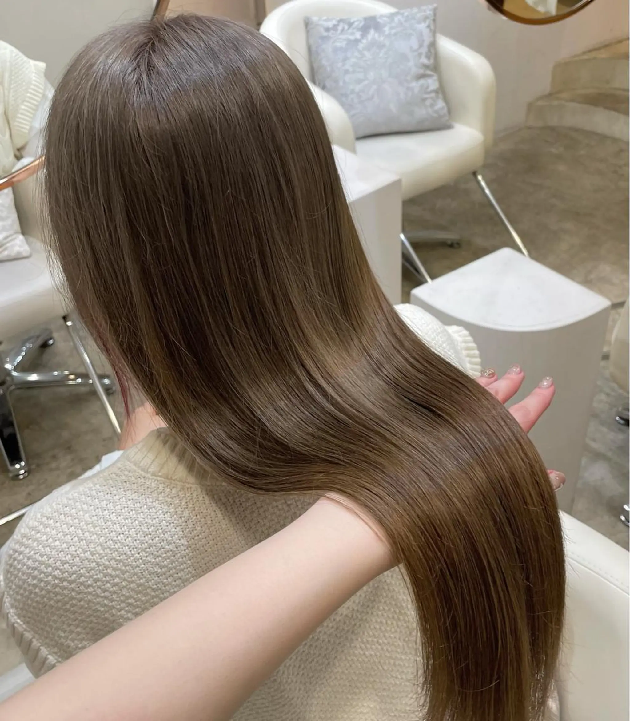 セミロング トリートメント 🍑韓国girly Saaya🍑🪄のヘアスタイル