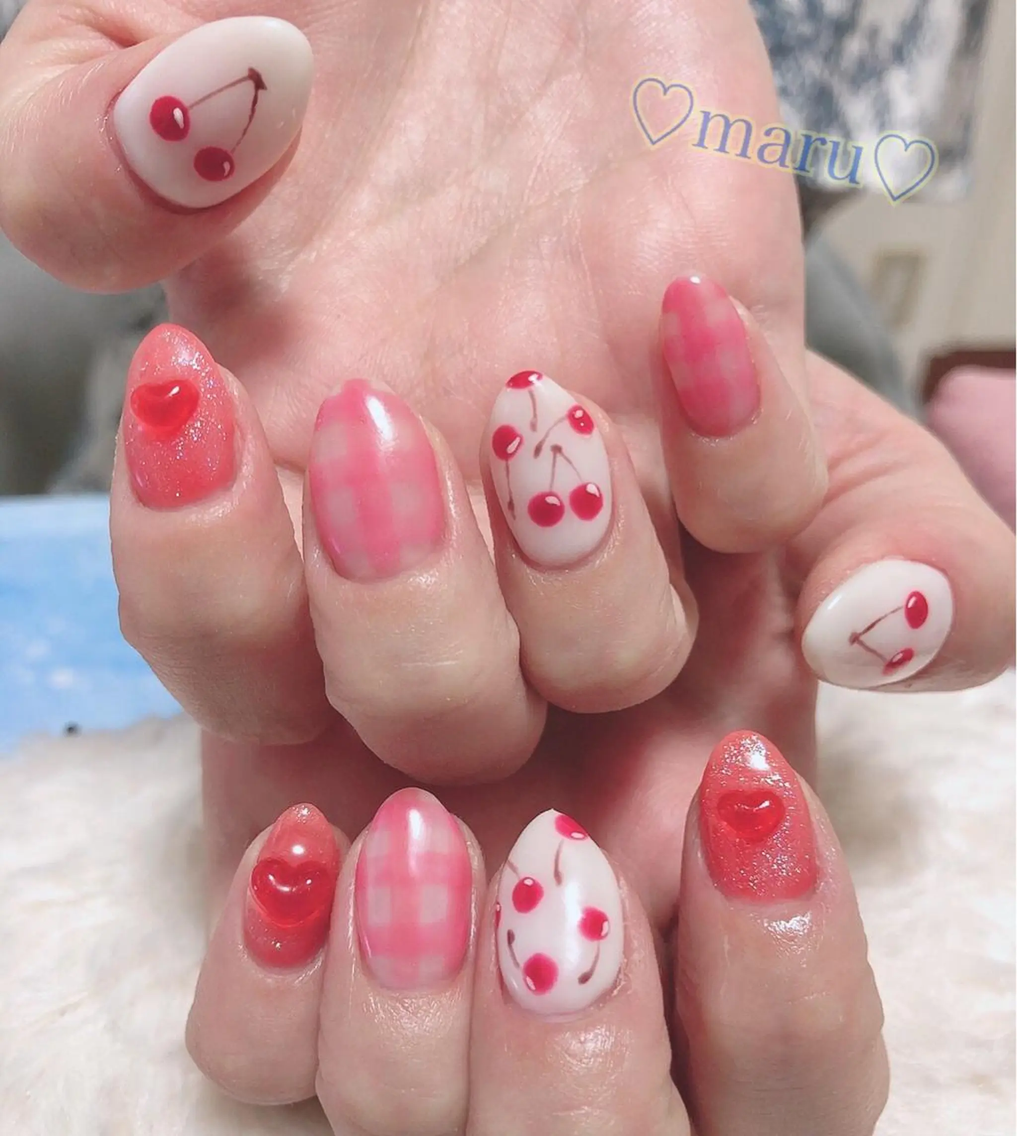 ネイル ハンドネイル フットネイル まるみ♡8/25- 31お休み🙇‍♀️のネイルデザイン