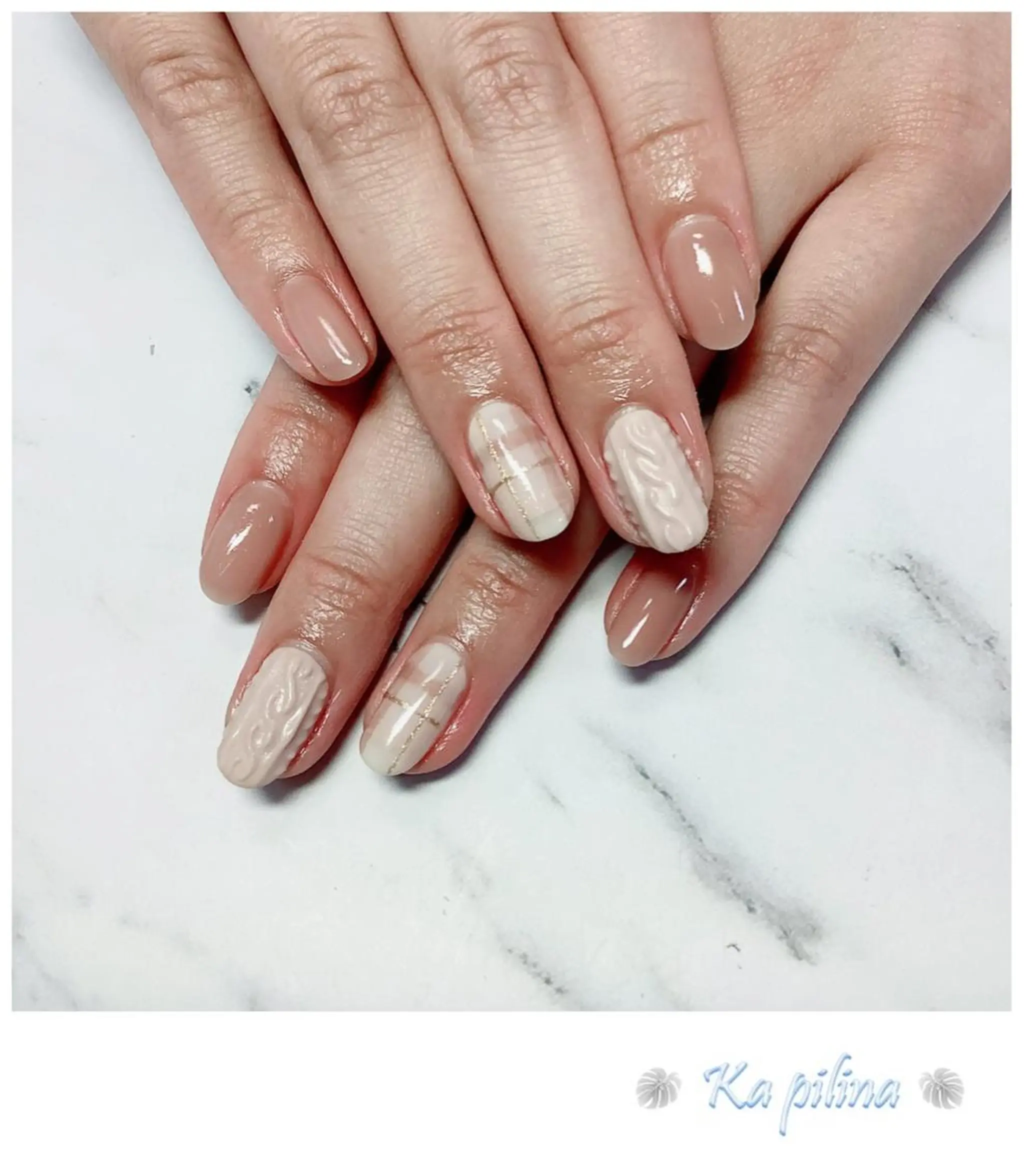 ネイル 冬ネイル Nail salon Ka pilinaのネイルデザイン