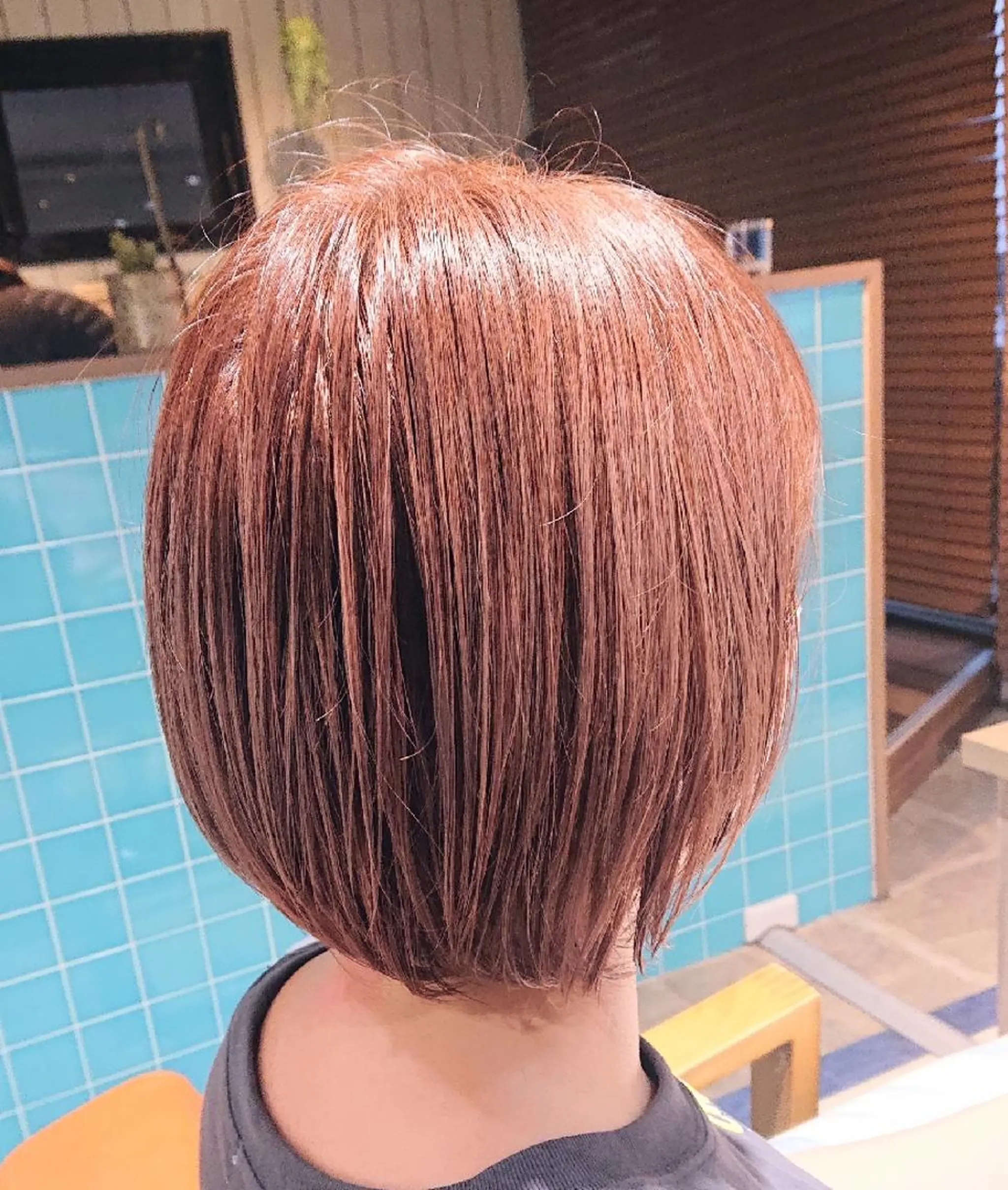 ショート カット ヘアカラー トリートメント alushe 岡 陽子のヘアスタイル