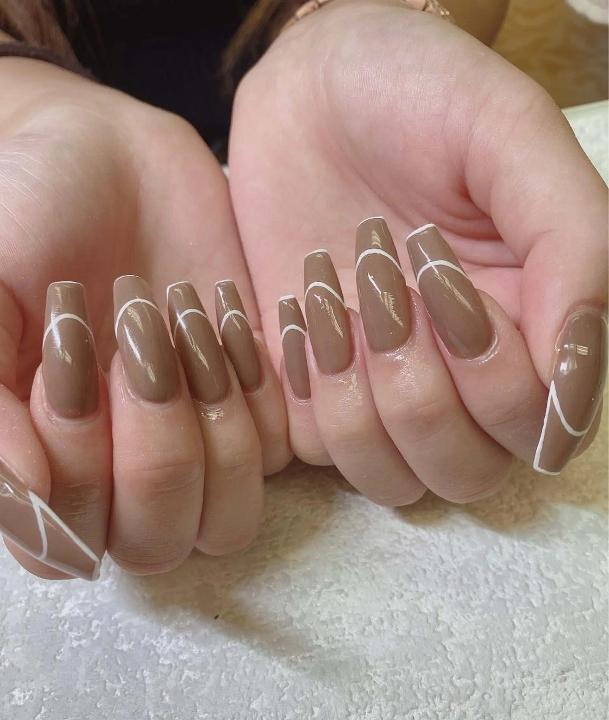 セミロング ハンドネイル JNA認定講師🌸 RIEのネイルデザイン