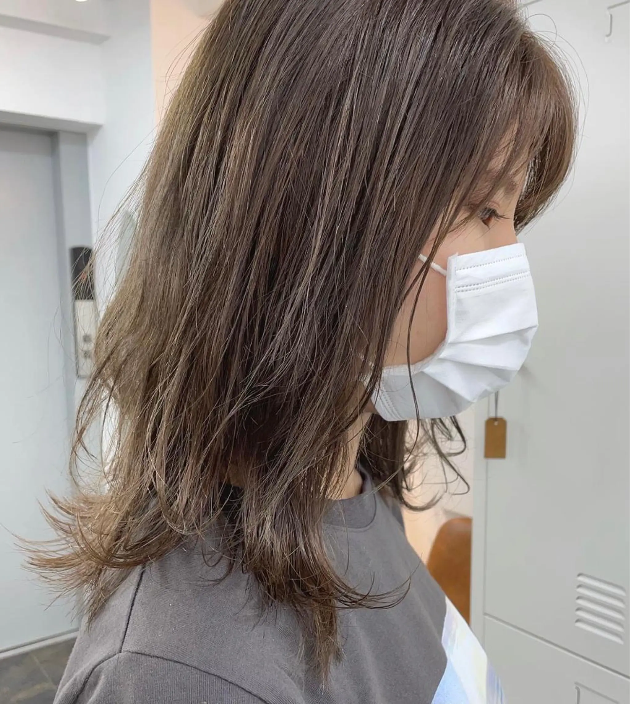 セミロング ヘアカラー トリートメント 🌼たけや みのり🌿のヘアスタイル