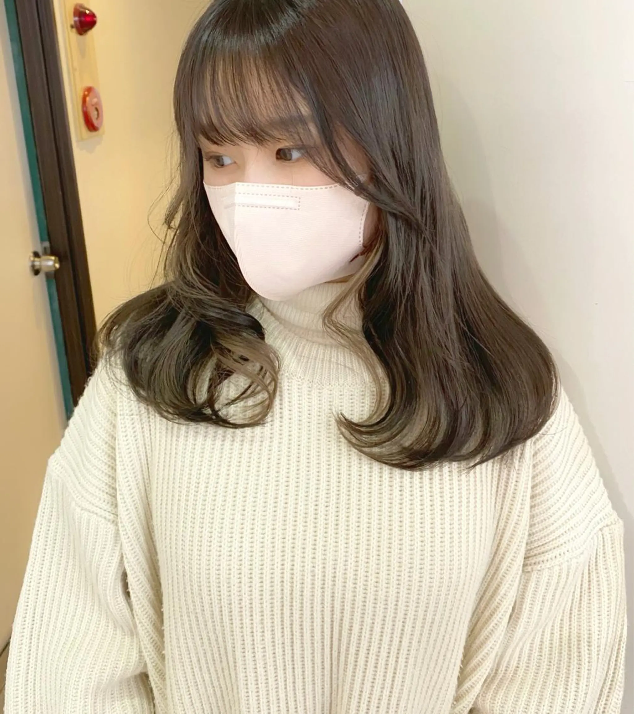 カラー ダブルカラー mizuki/ピンク ベージュ.レイヤーのヘアスタイル