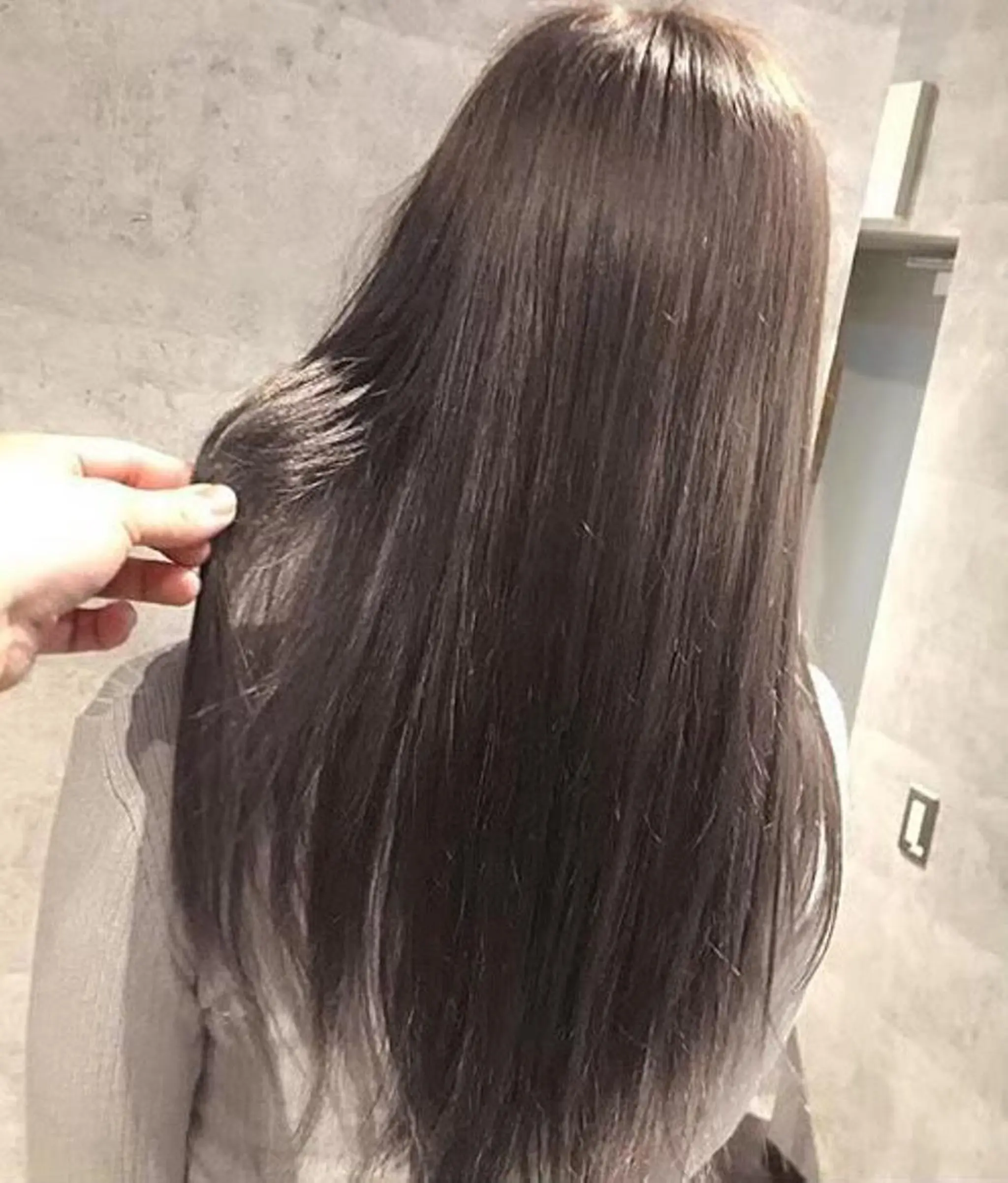 セミロング カラー 縮毛矯正 hairresort Ai 川越のヘアスタイル