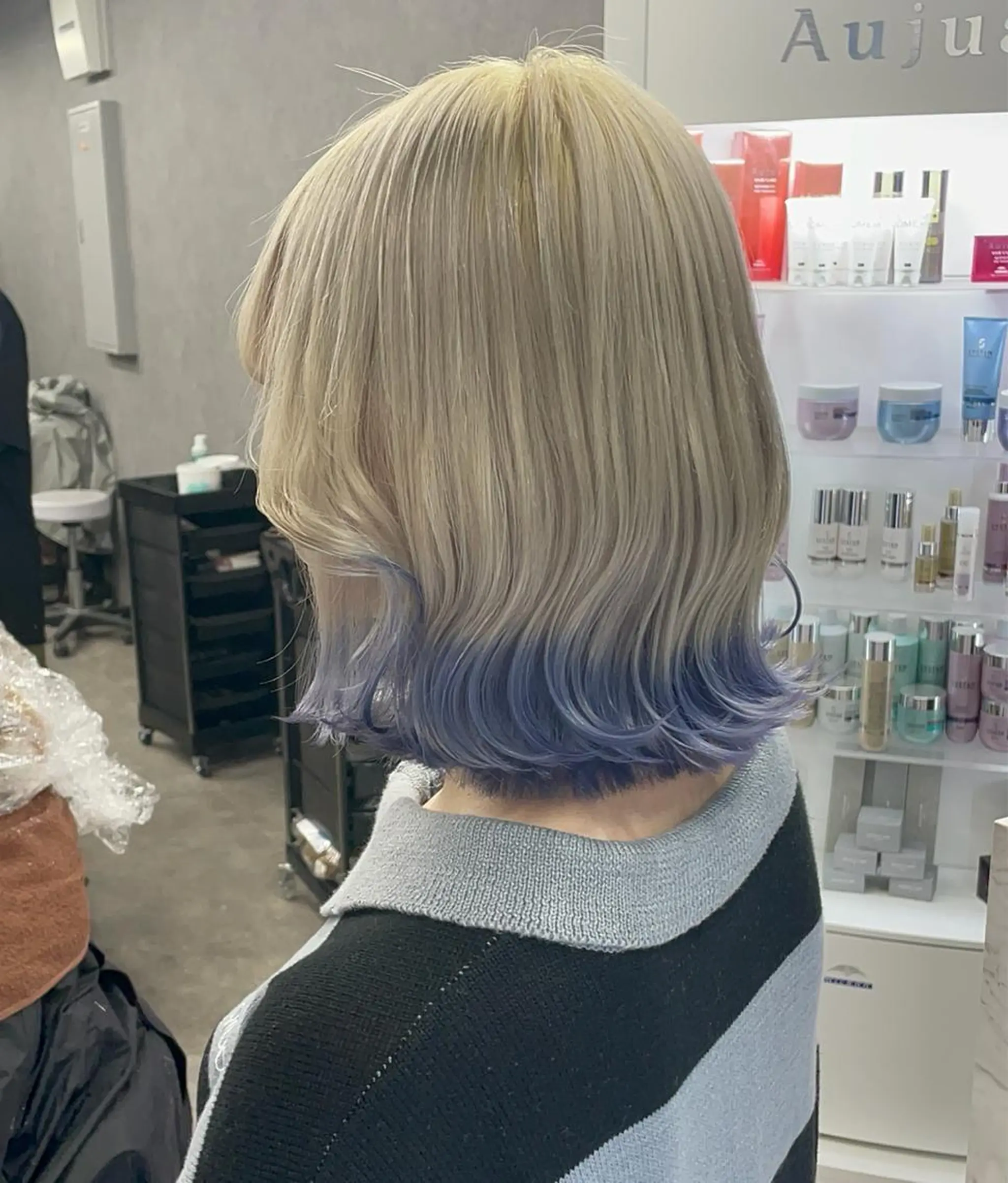 ミディアム ヘアカラー トリートメント 🌟ハイトーン/ボブ /RYOJU🌟のヘアスタイル