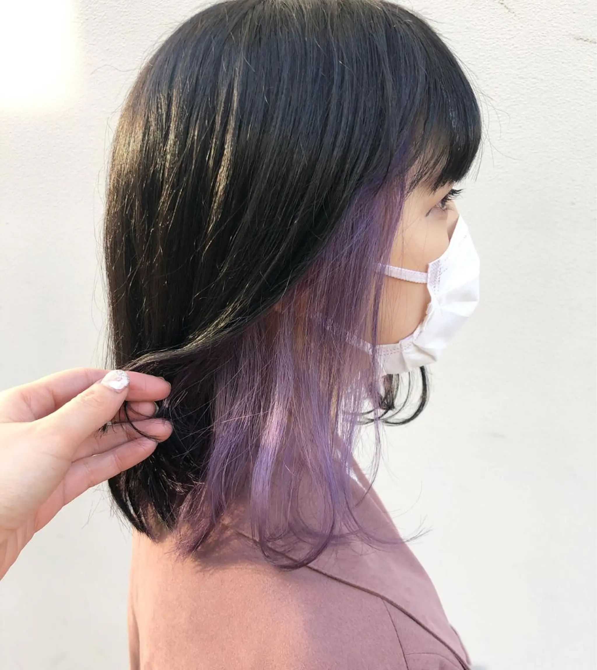ミディアム カラー ブリーチ ヘアカラー トリートメント 坂田 友梨奈のヘアスタイル