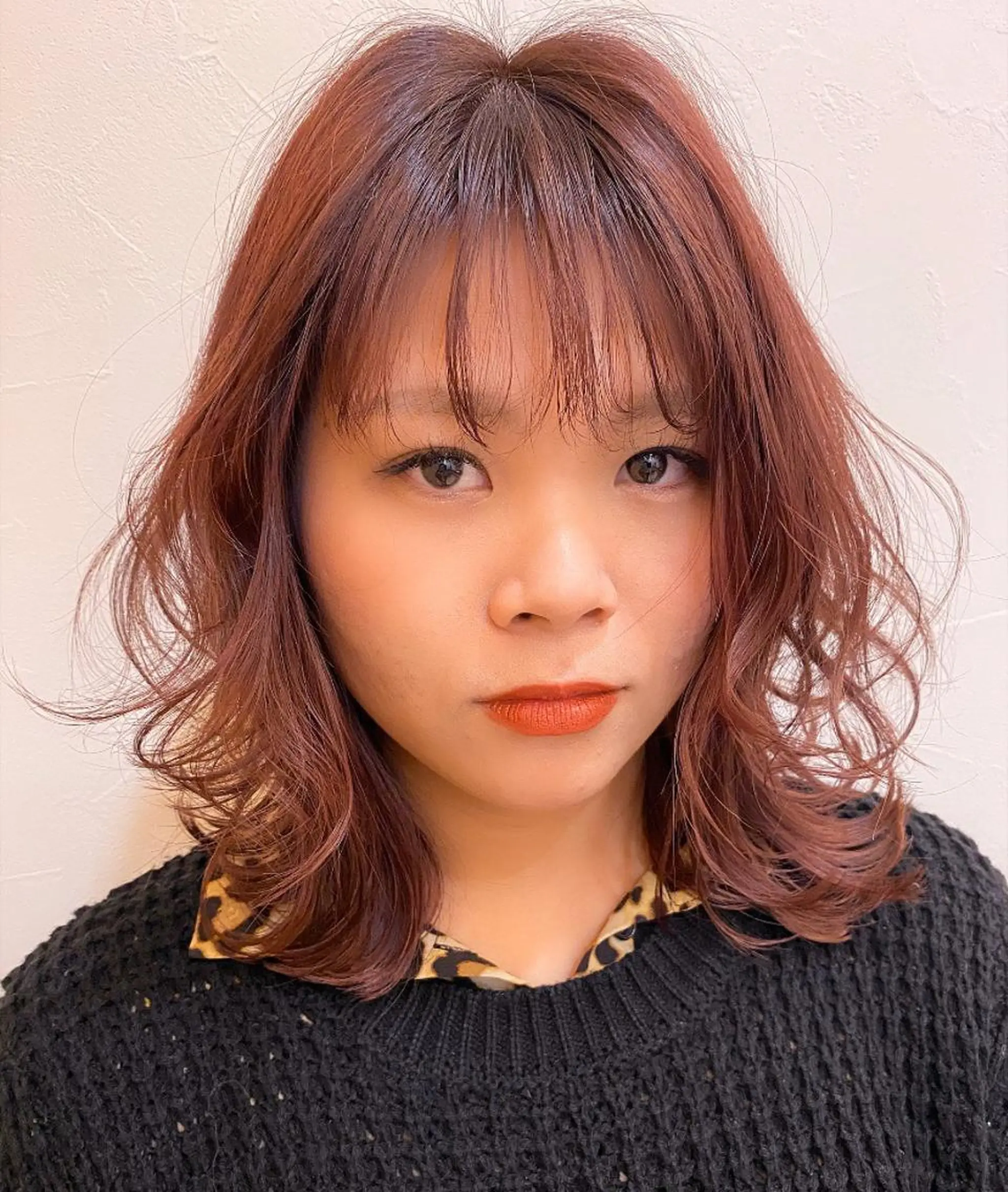 ミディアム かえ🩶韓国ボブ🎀 透明感カラー🥣のヘアスタイル