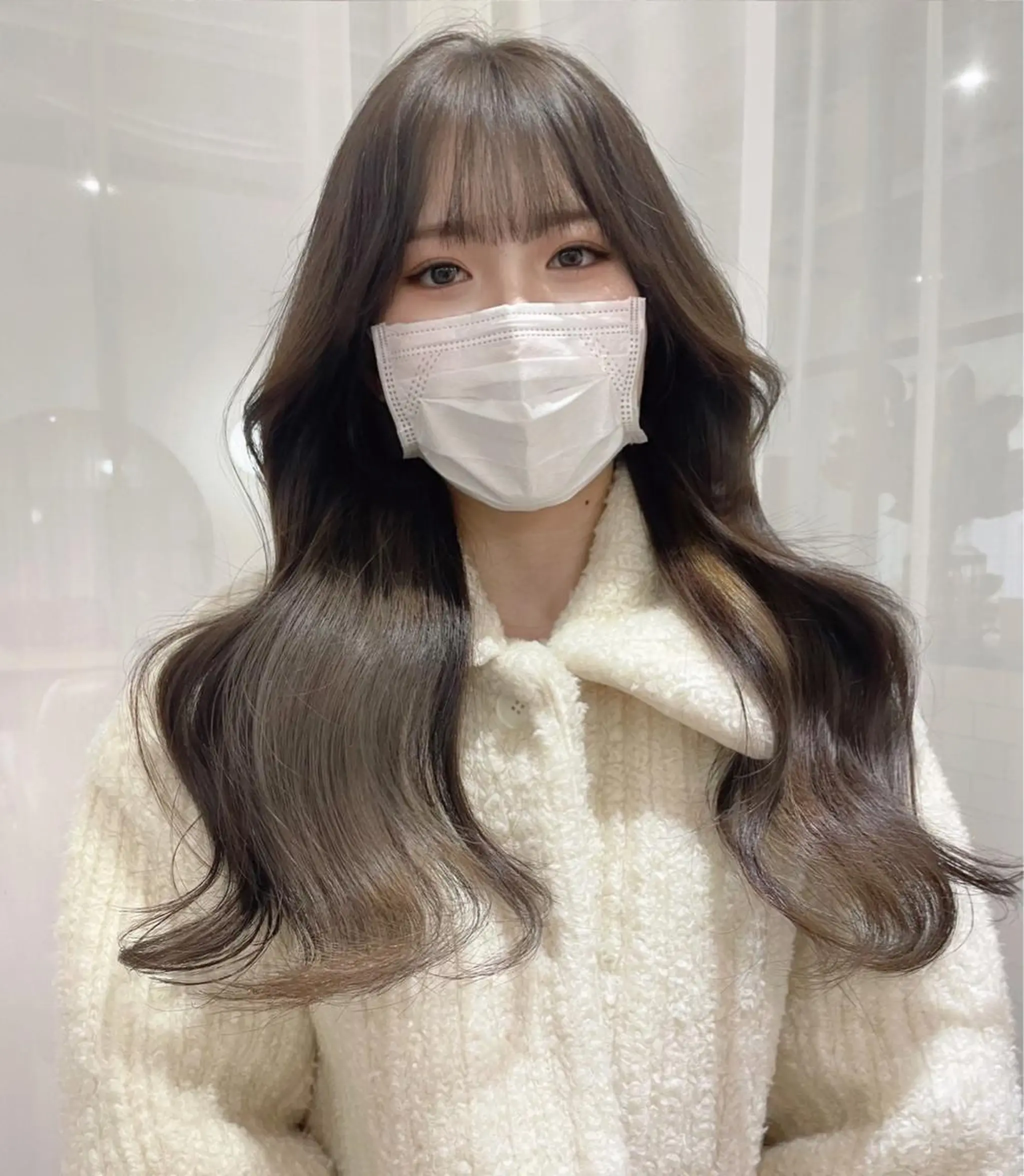 ロング くびれヘア 韓国風ヘア レイヤーカット LEVIJU hair所属・韓国ヘア🕊村上 ののこ🕊のヘアスタイル