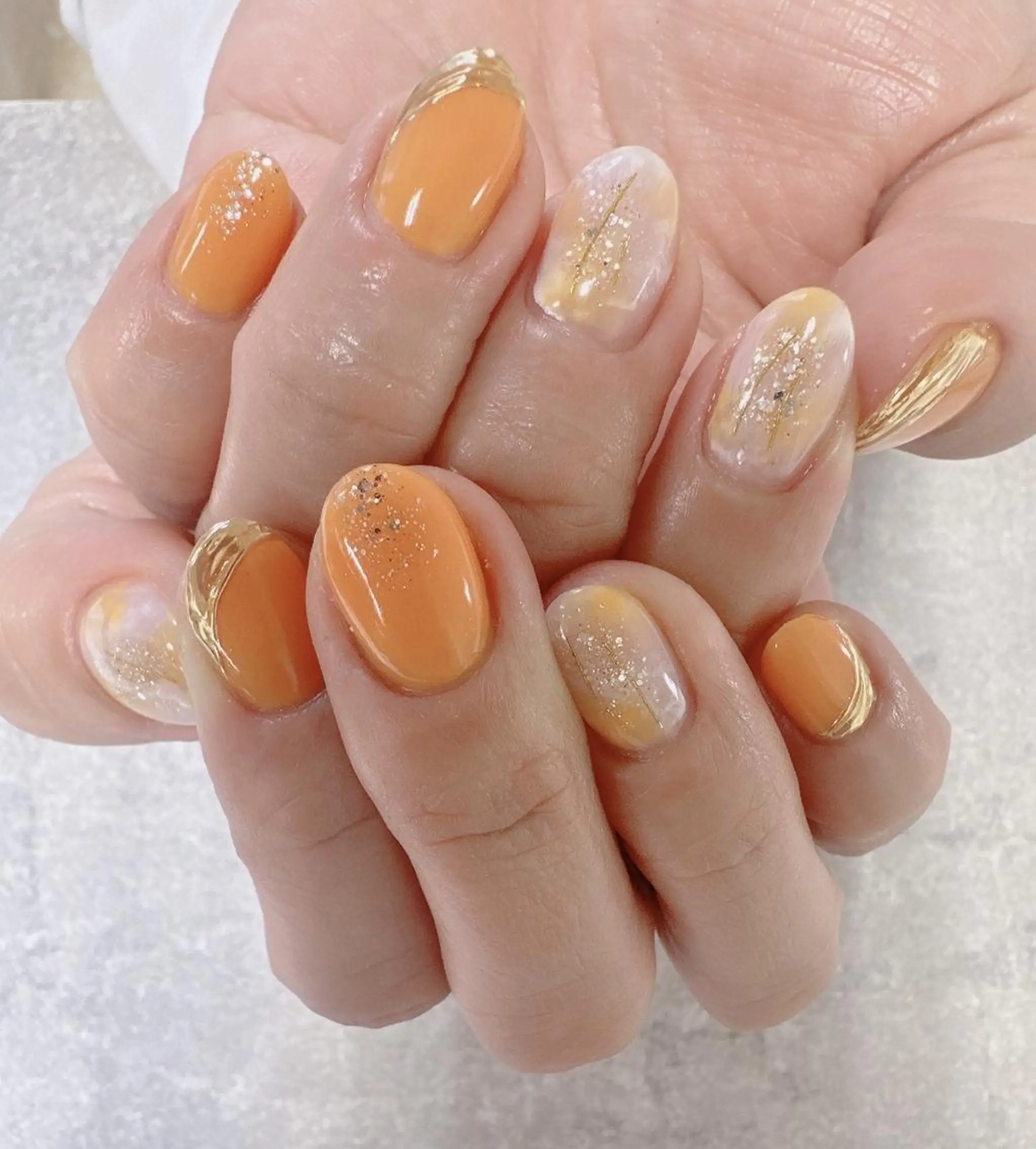 ネイル フットネイル フレンチネイル ジェルネイル ガラスフレンチ グラデーション ハンドネイル ハンドケア FASTNAIL PLUS 新宿店のネイルデザイン