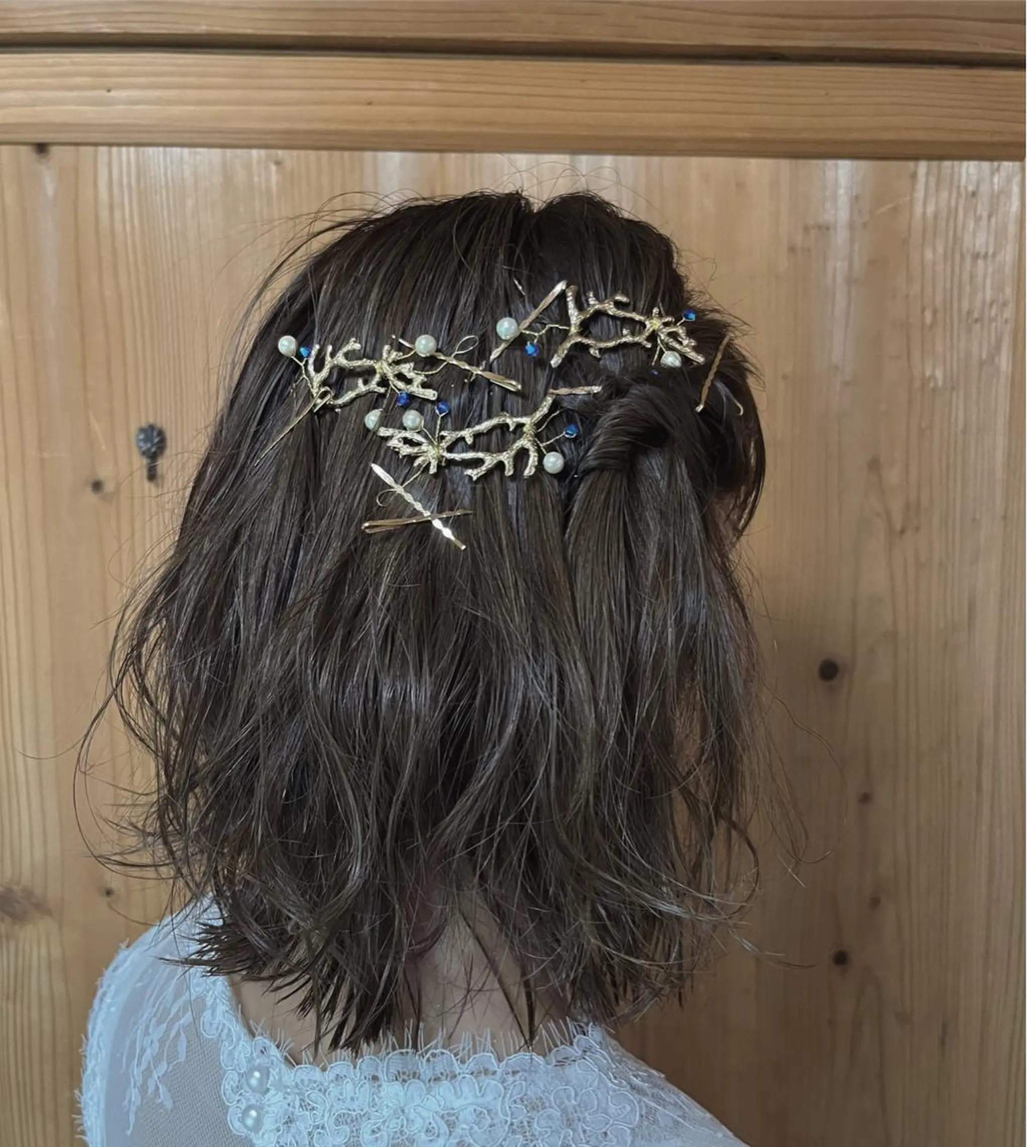 ミディアム ヘアセット あんざき みわのヘアスタイル