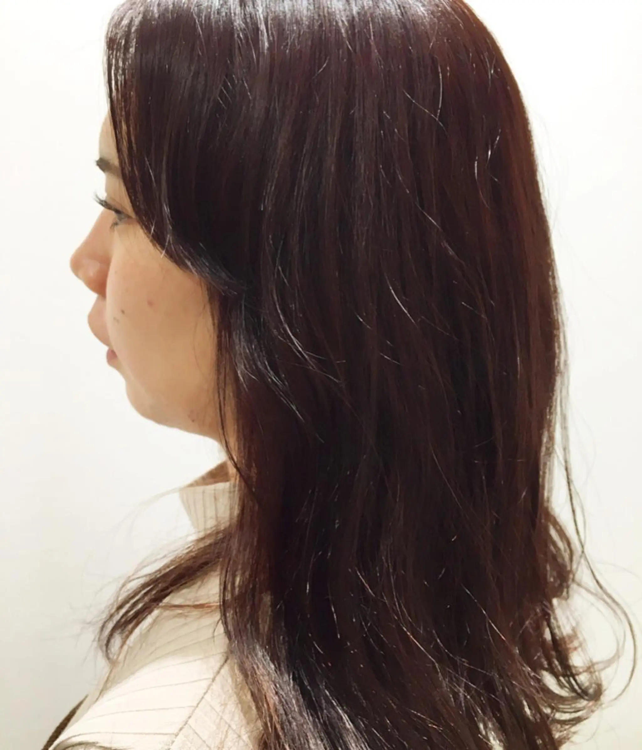 セミロング レッドブラウン LUCAS所属・fuchigami suzunoのヘアスタイル
