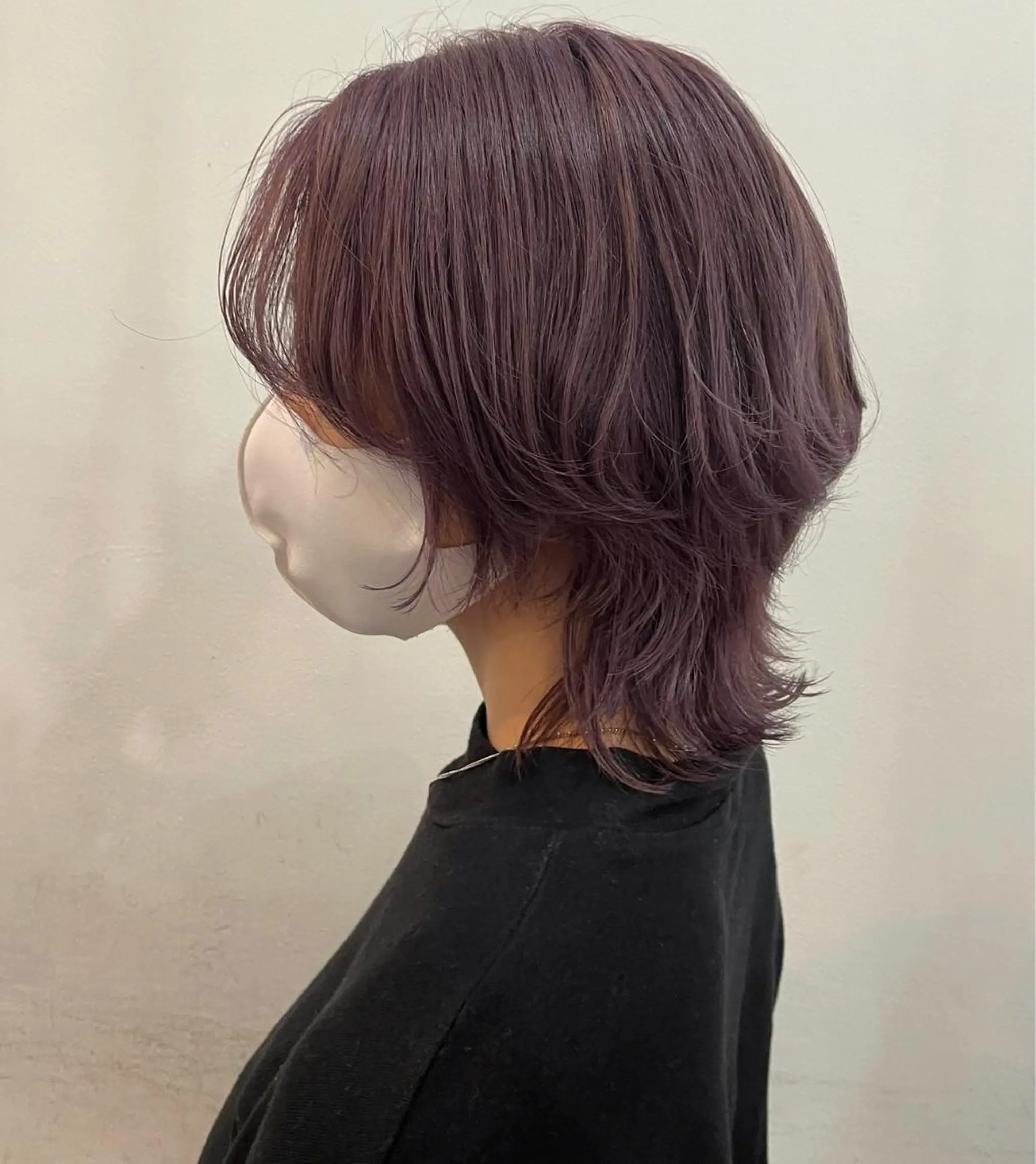 ミディアム カラー パープルカラー chiharu ボブ/レイヤーのヘアスタイル