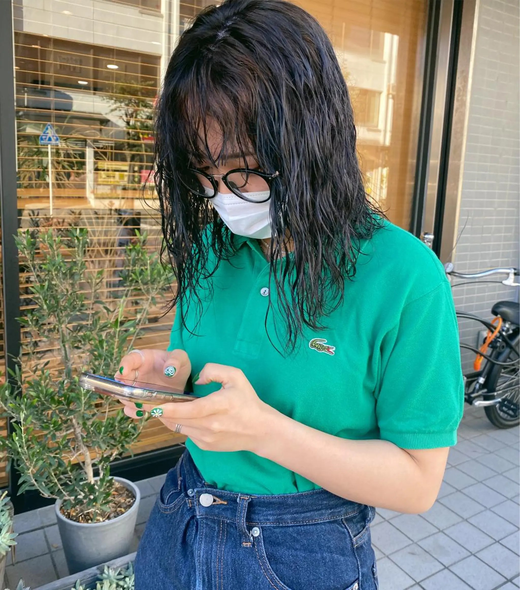 セミロング カラー パーマ ヘアカラー パーマ パーマ指名No1 /namiのヘアスタイル