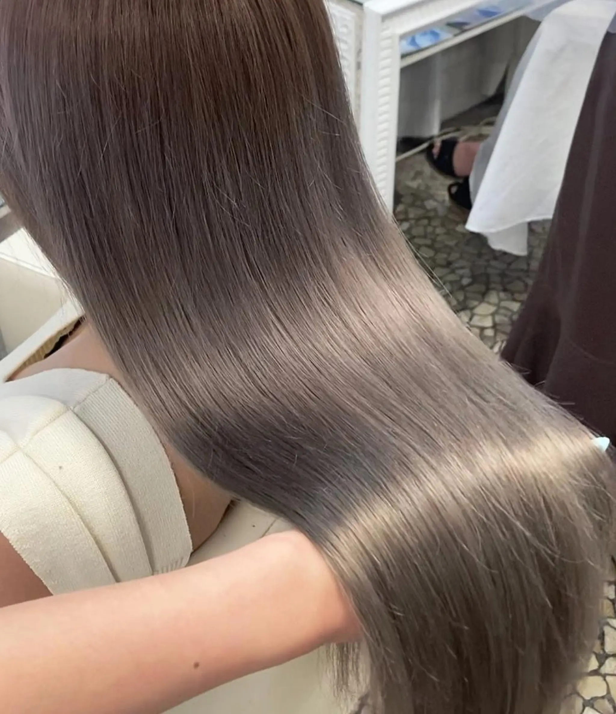 ロング カラー ヘアアレンジ ヘアカラー ANKH CROSS 🦋mako🦋のヘアスタイル