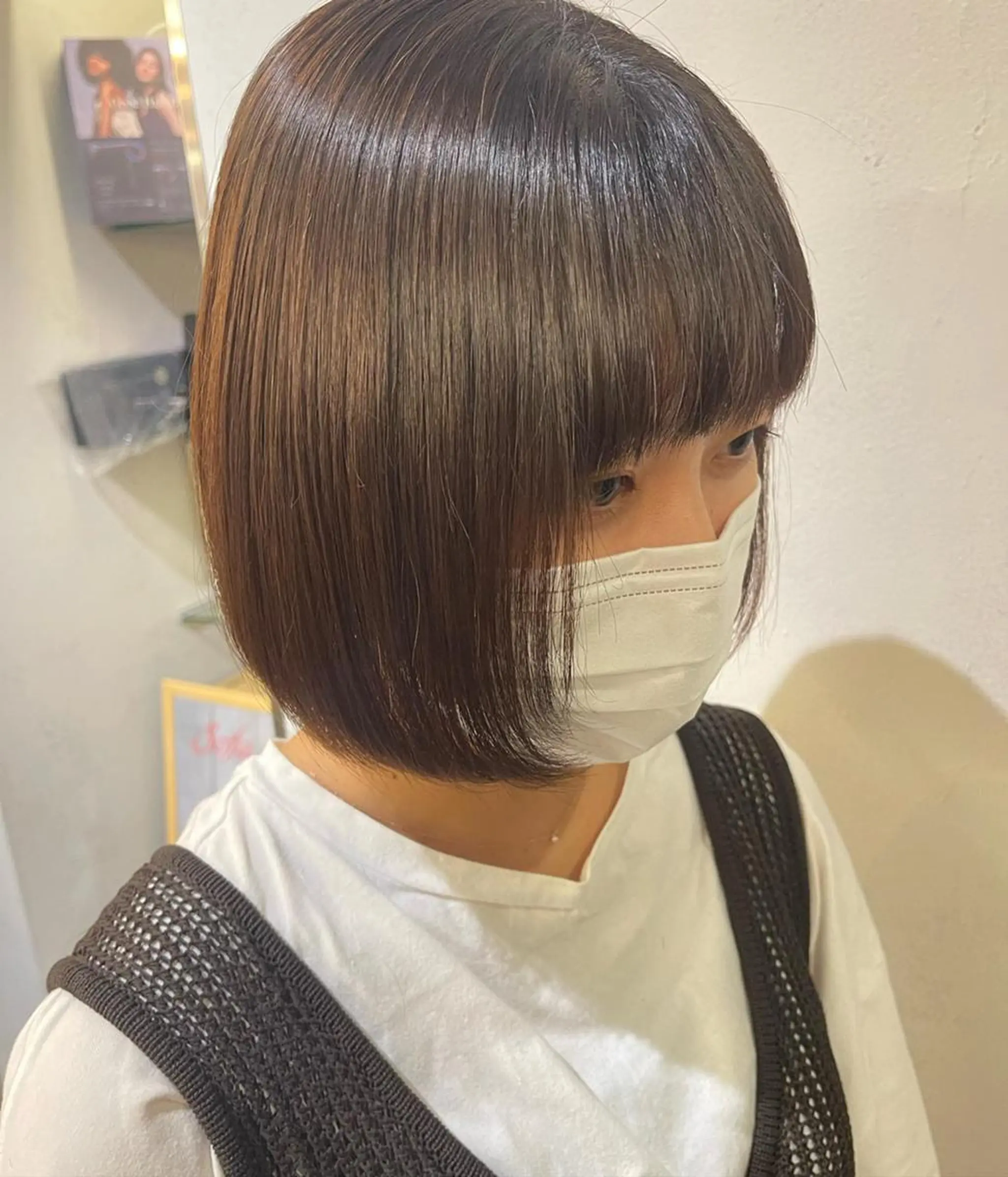 ミディアム カラー ヘアアレンジ イルミナカラー 髪質改善 レイヤーカット 外ハネヘア 縮毛矯正 ❥【韓国風ヘア】 stylist 林❥のエステ・リラクイメージ