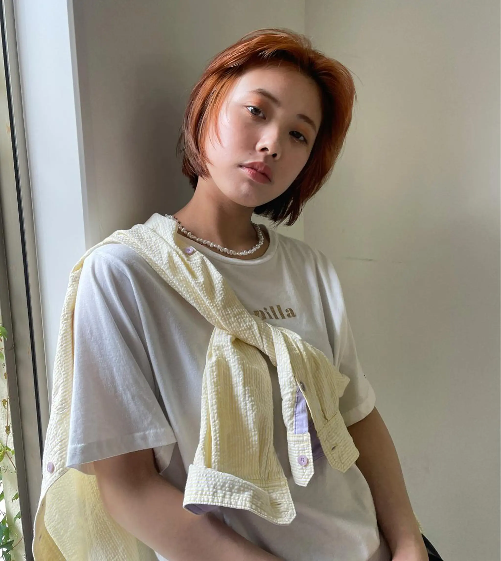 ショート 透明カラー/レイヤー misaki °*のヘアスタイル